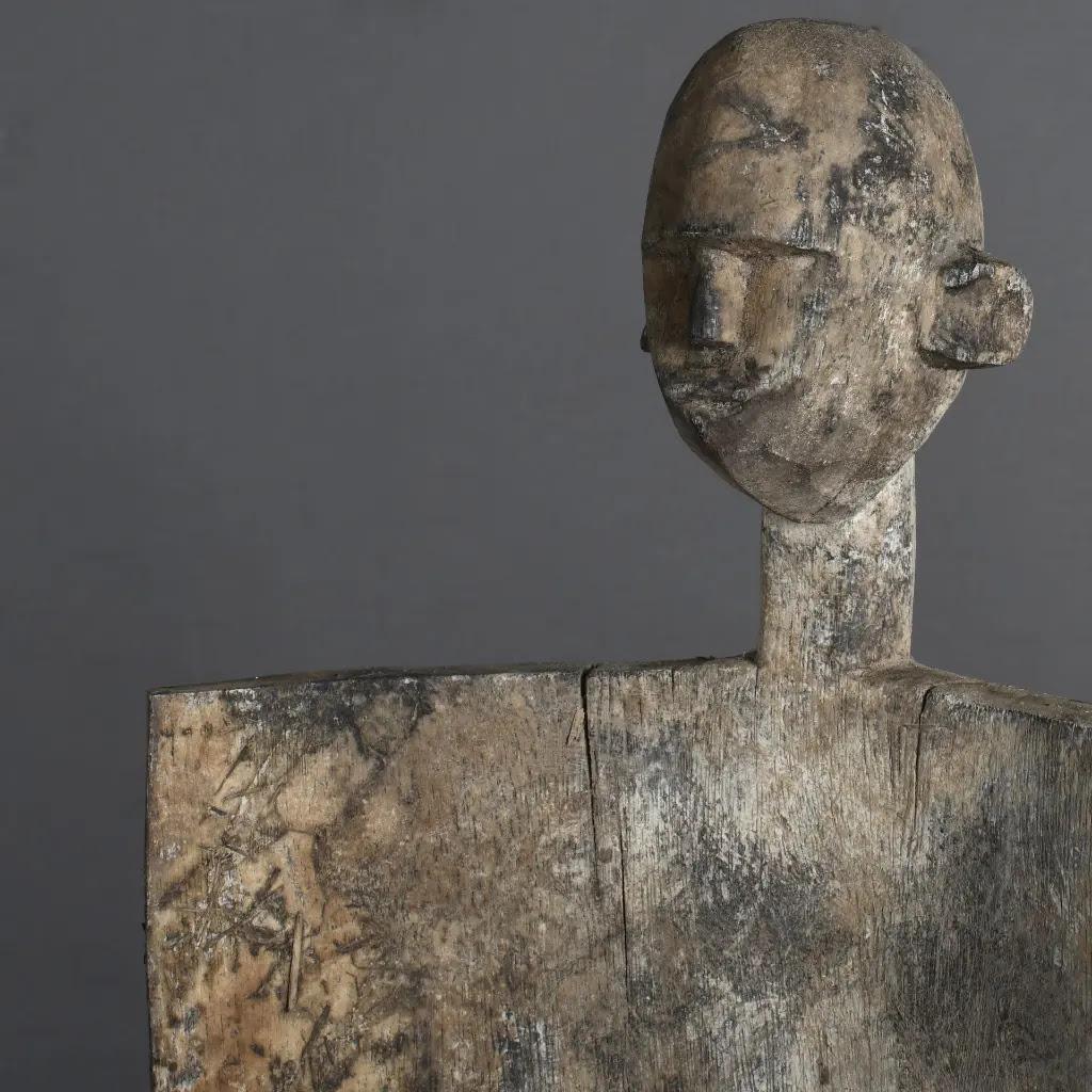 African Tribal Stool in Patinated Wood, Primitive Style, Tanzania In Good Condition For Sale In Saint-Ouen, FR