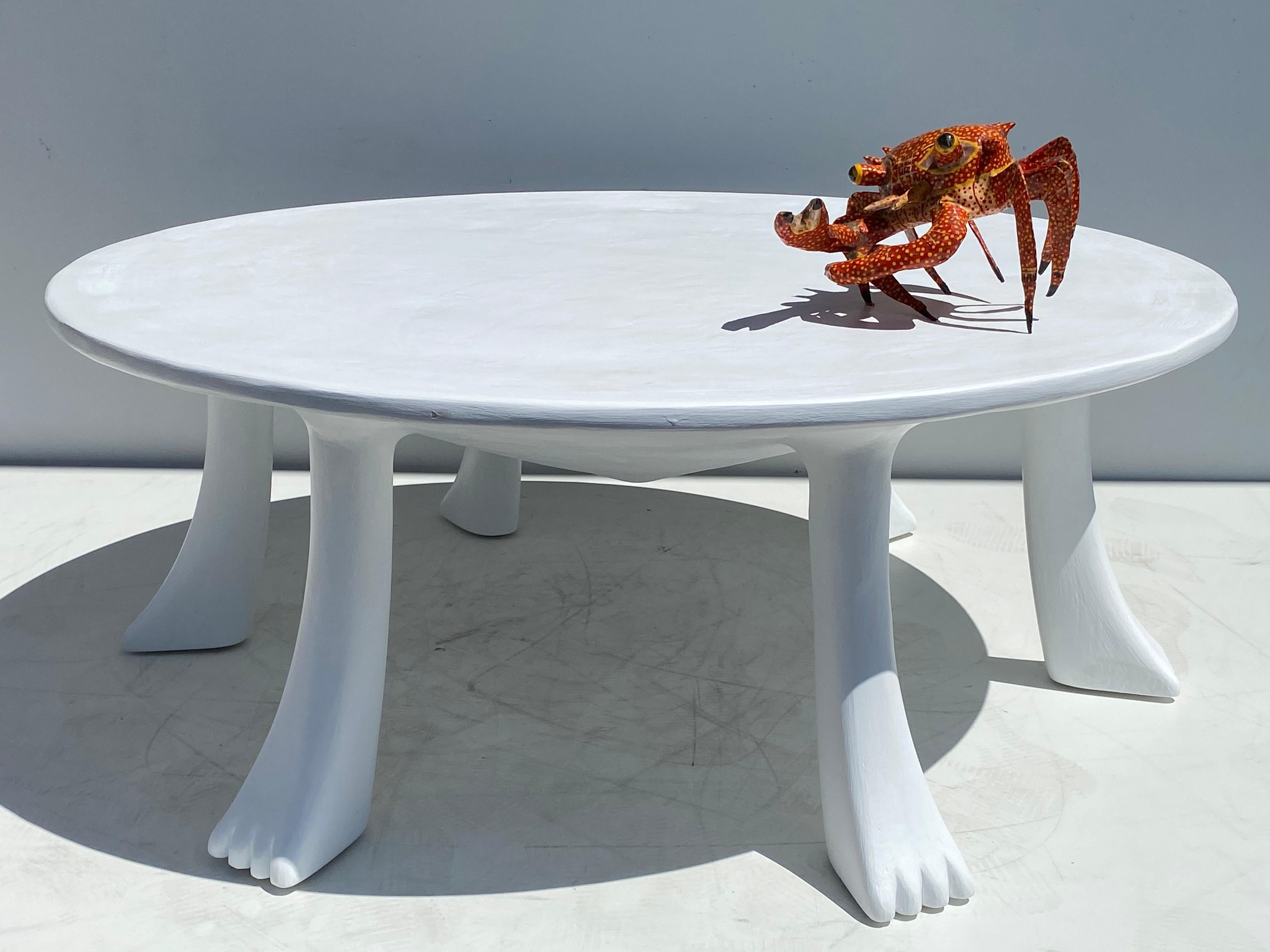 African Tribal Table in Plaster 6