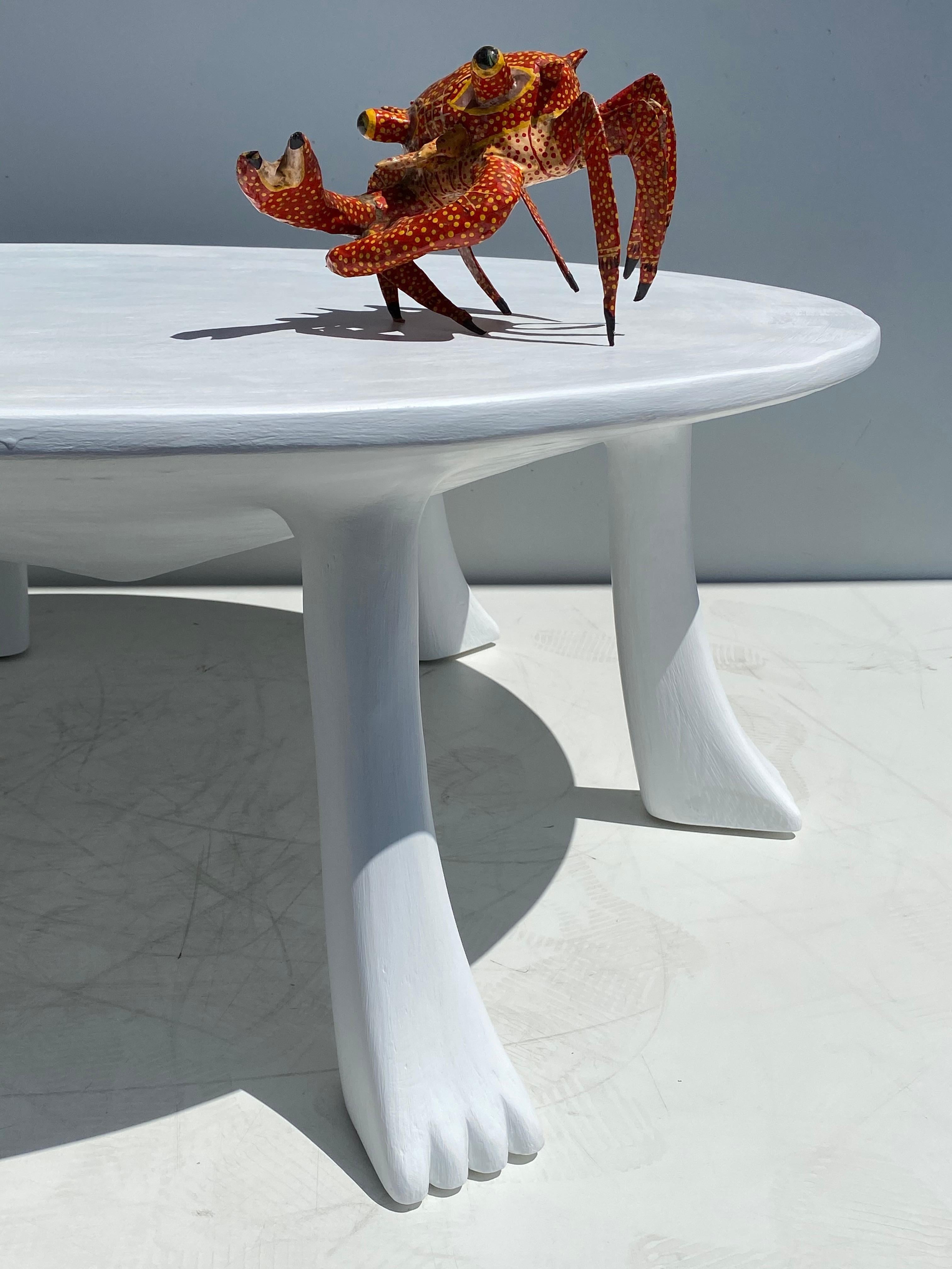 African Tribal Table in Plaster 7