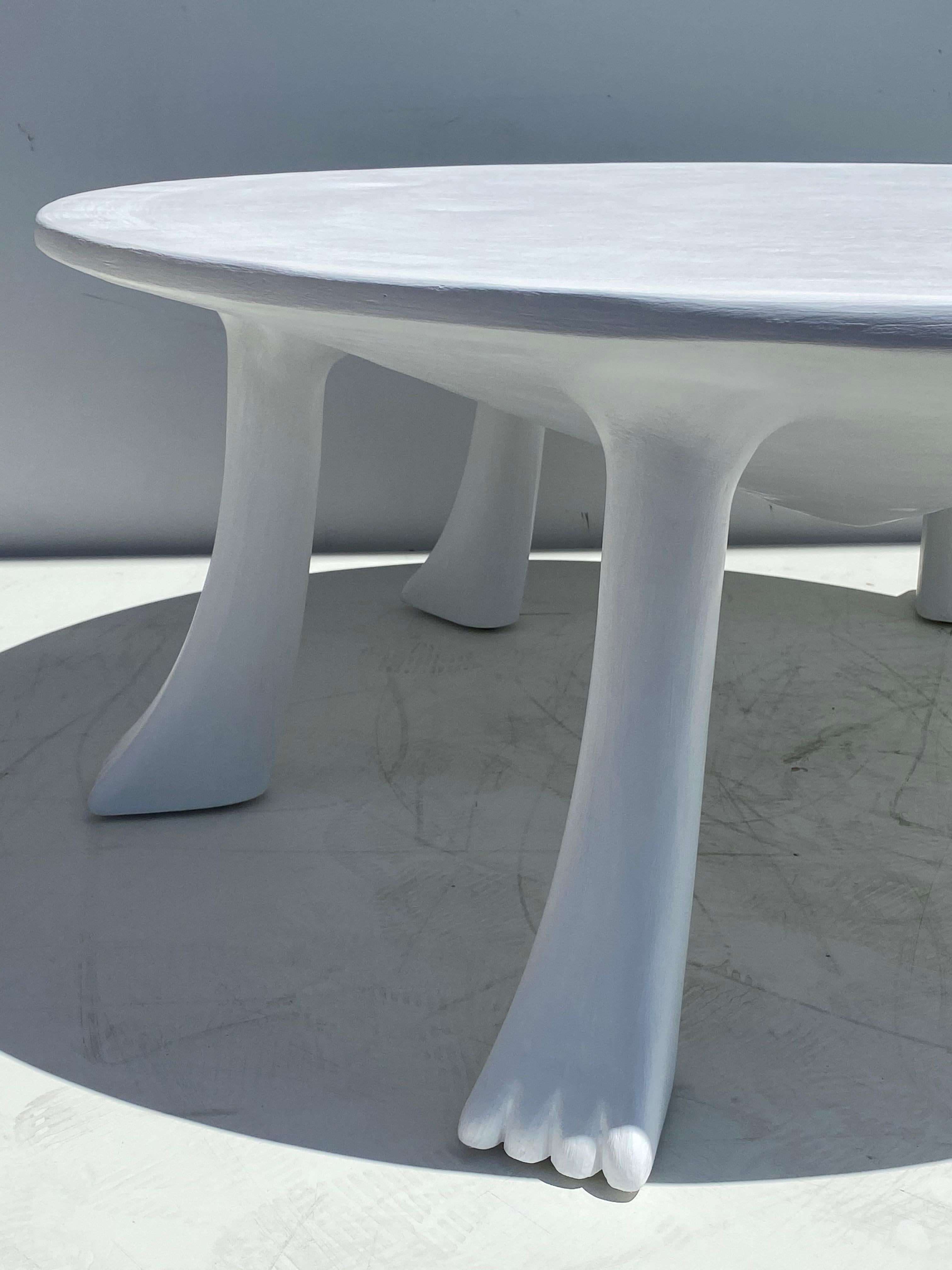 African Tribal Table in Plaster 2
