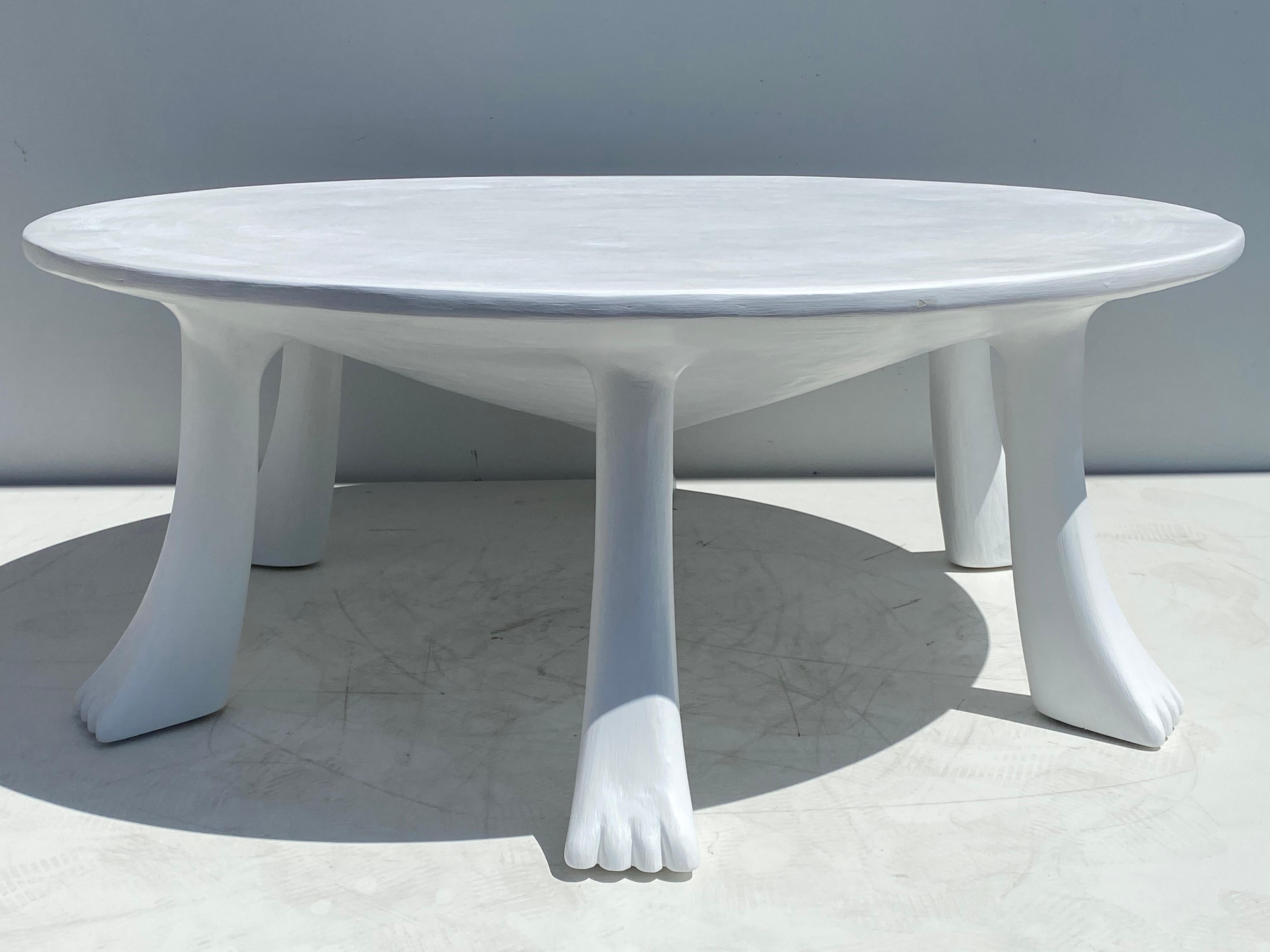 African Tribal Table in Plaster 4