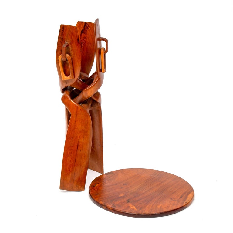 African/Tribal Tripod Folding Pedestal or Table, African 1960 For Sale