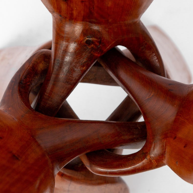 African/Tribal Tripod Folding Pedestal or Table, African 1960 For Sale