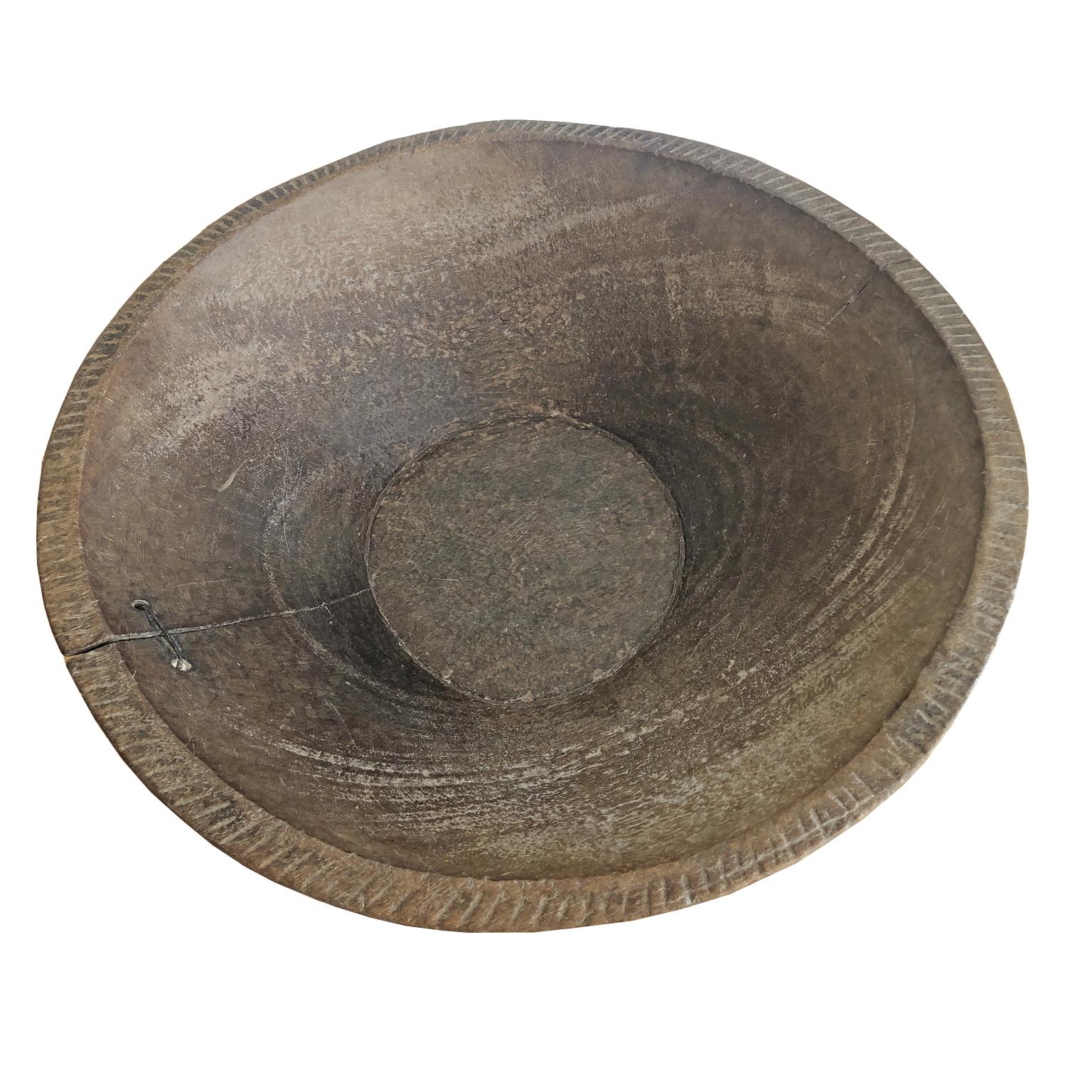 Ethiopian African Tribal Utilitarian Bowl from the Karo or Gala People in Ethiopia