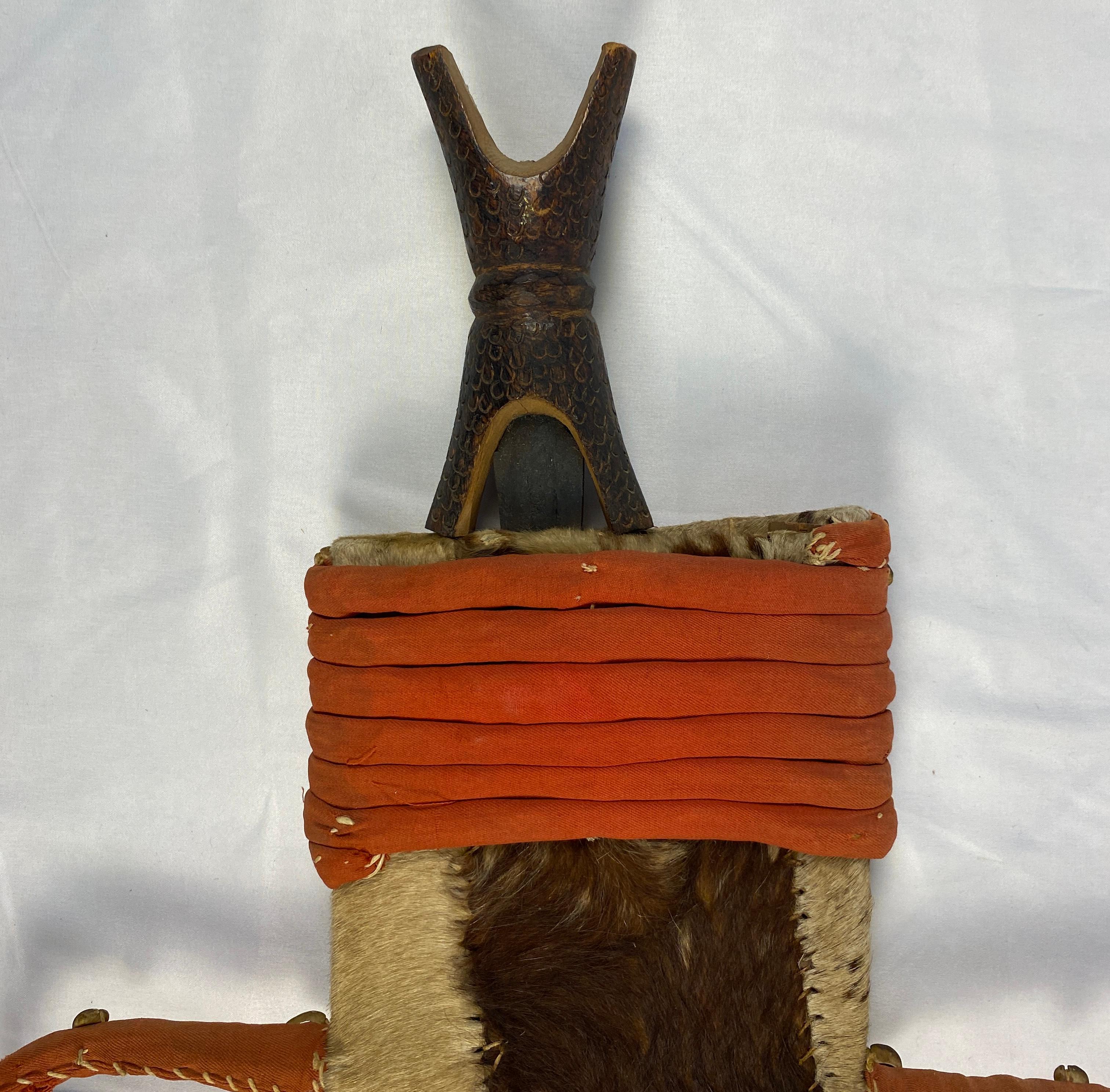 African Tribal Weapon in Animal Skin Holder  For Sale 1
