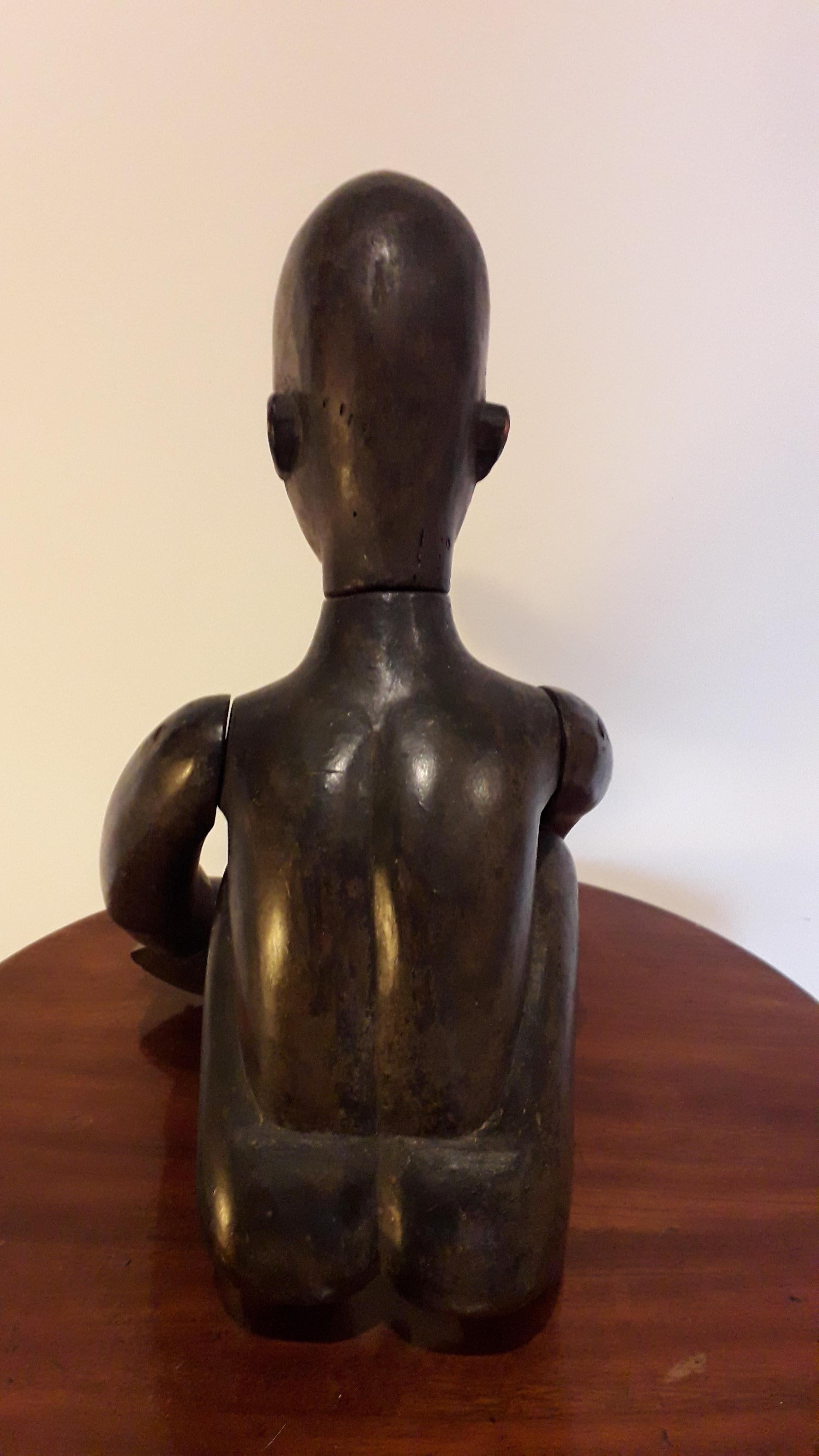 Hardwood African Wood Figure, circa 1900