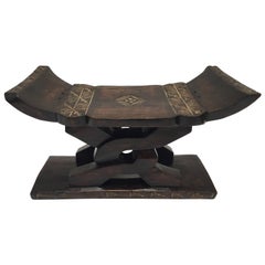 African Wooden Stool from Ghana
