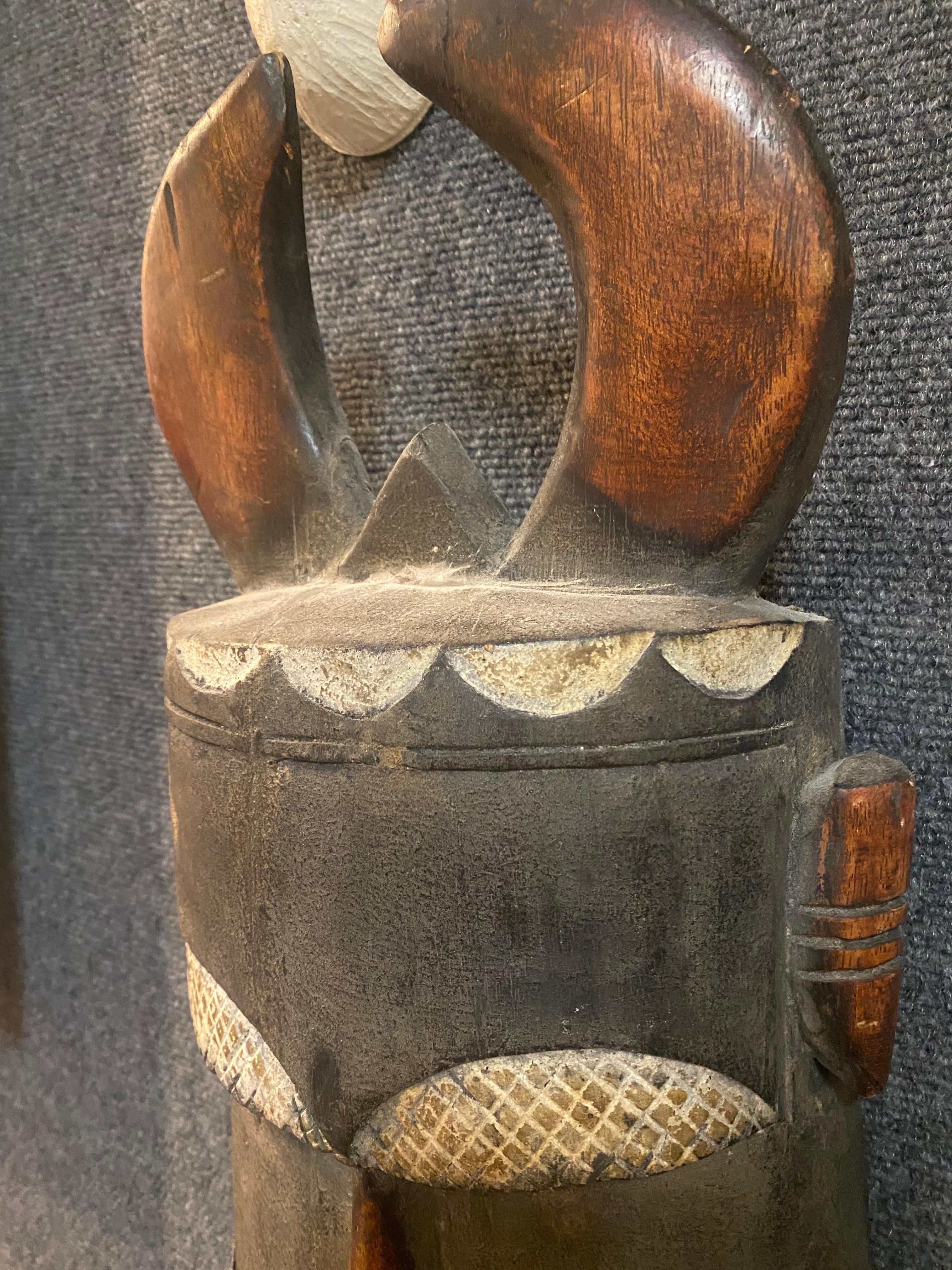 Kenyan African Tricolor Wall Mask For Sale