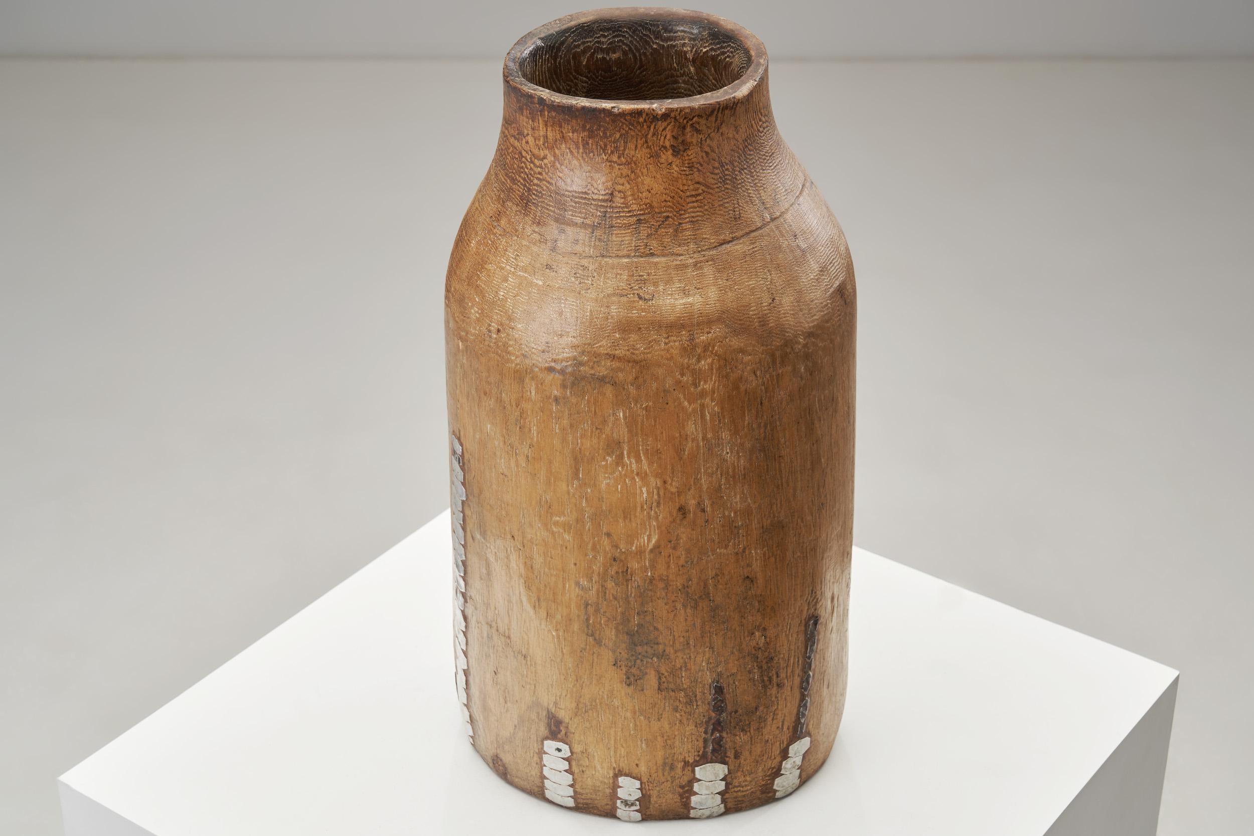 Other African Tutsi Wood Milk Container, Rwanda Early 20th Century For Sale
