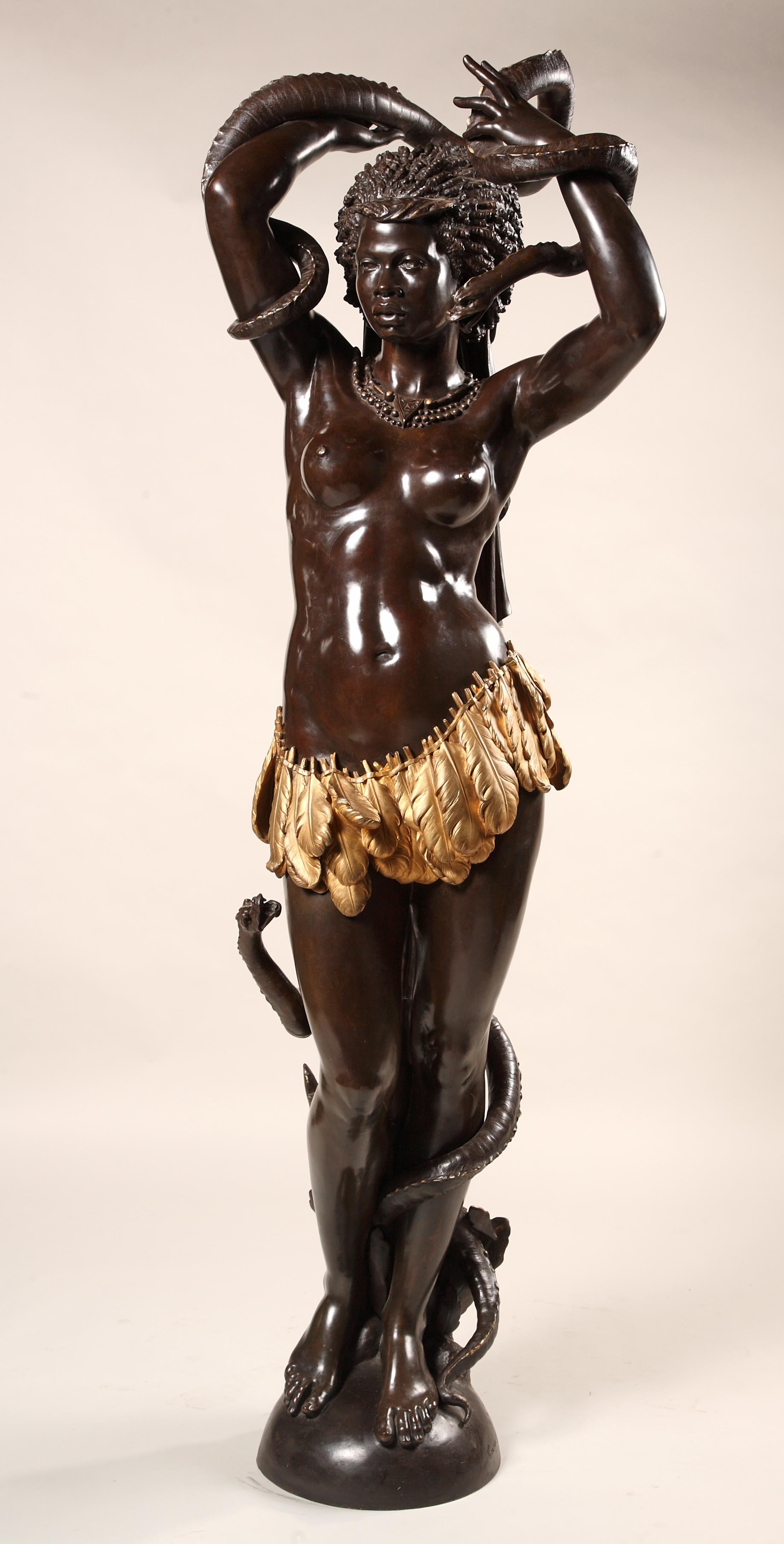 Bronzo Scultura in bronzo 'Venere africana' di C. Marnyhac, Francia, 1878 circa in vendita