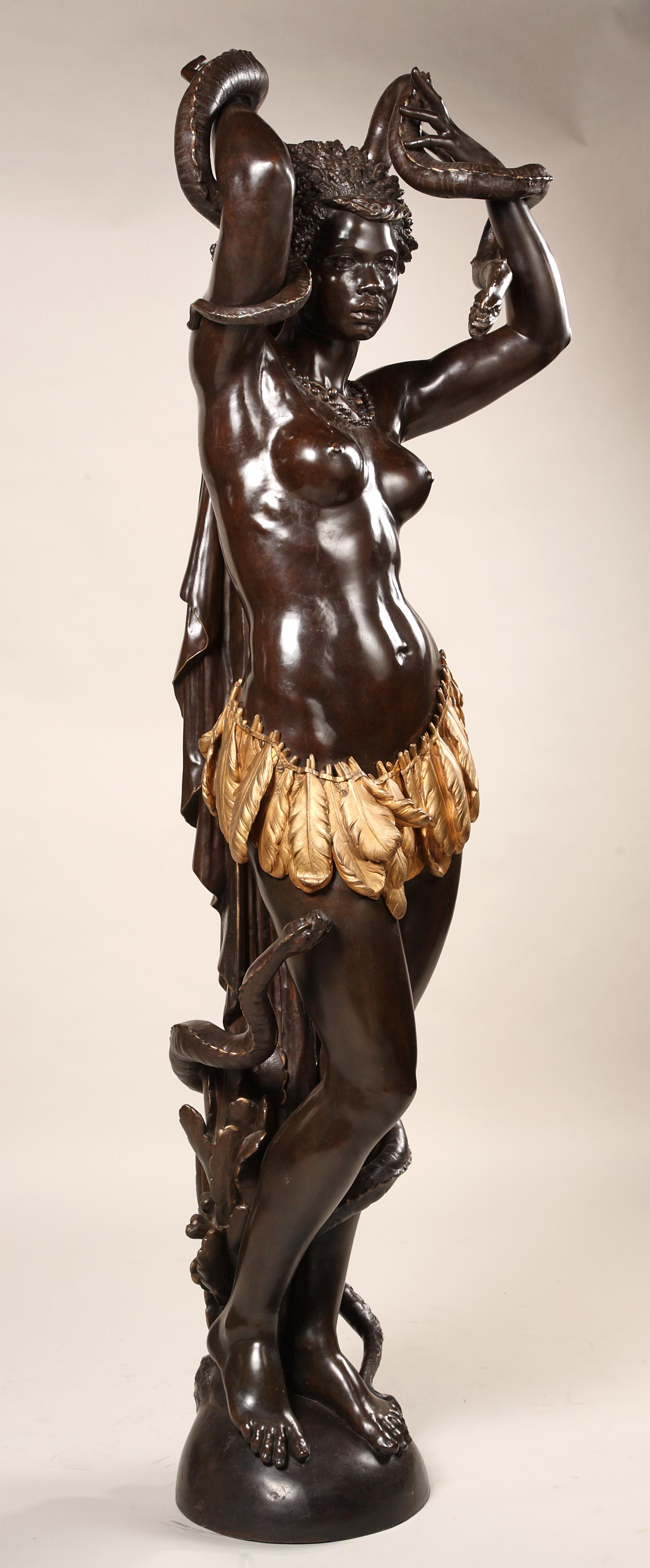 Scultura in bronzo 'Venere africana' di C. Marnyhac, Francia, 1878 circa in vendita 1