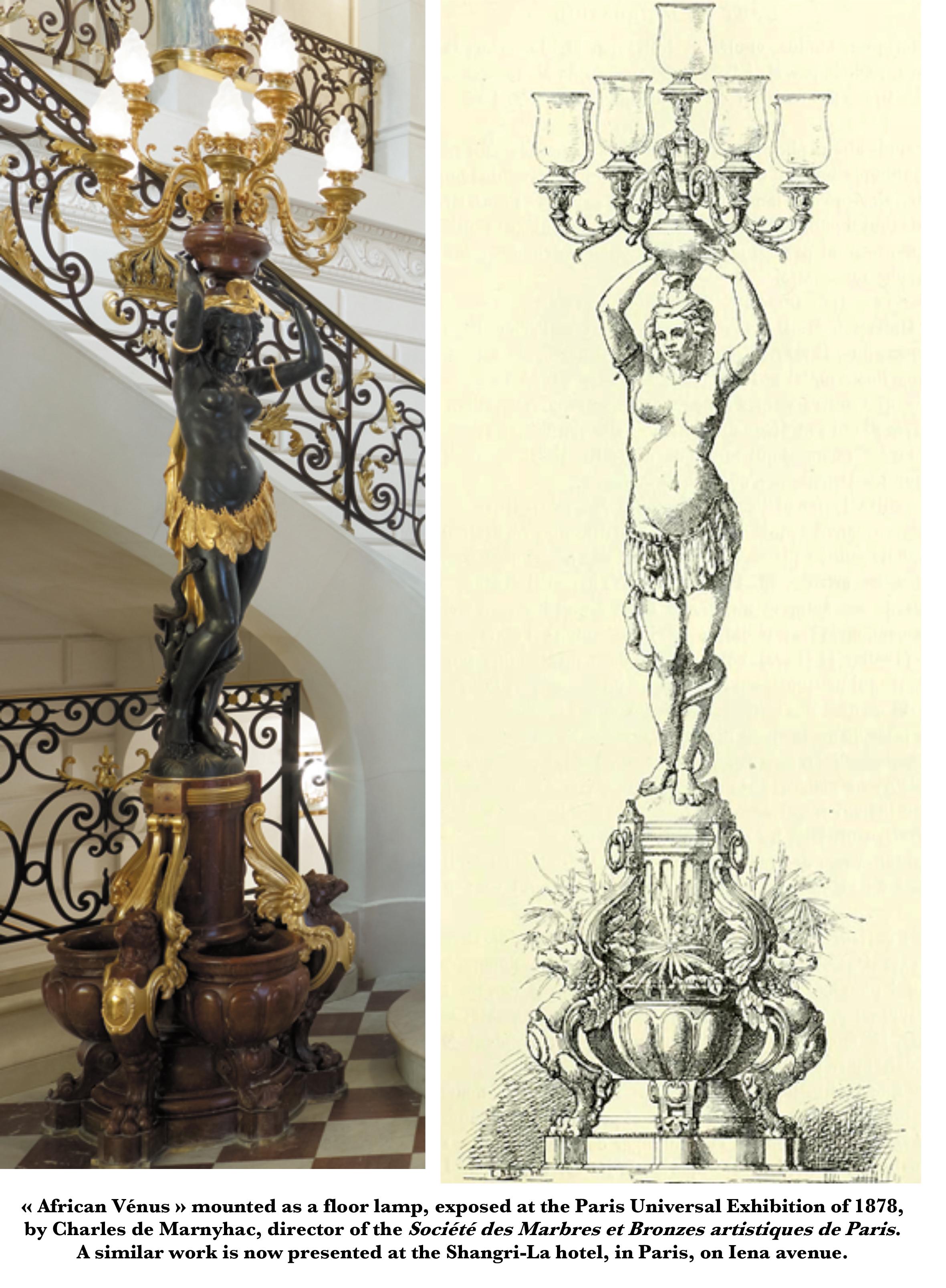 Scultura in bronzo 'Venere africana' di C. Marnyhac, Francia, 1878 circa in vendita 2