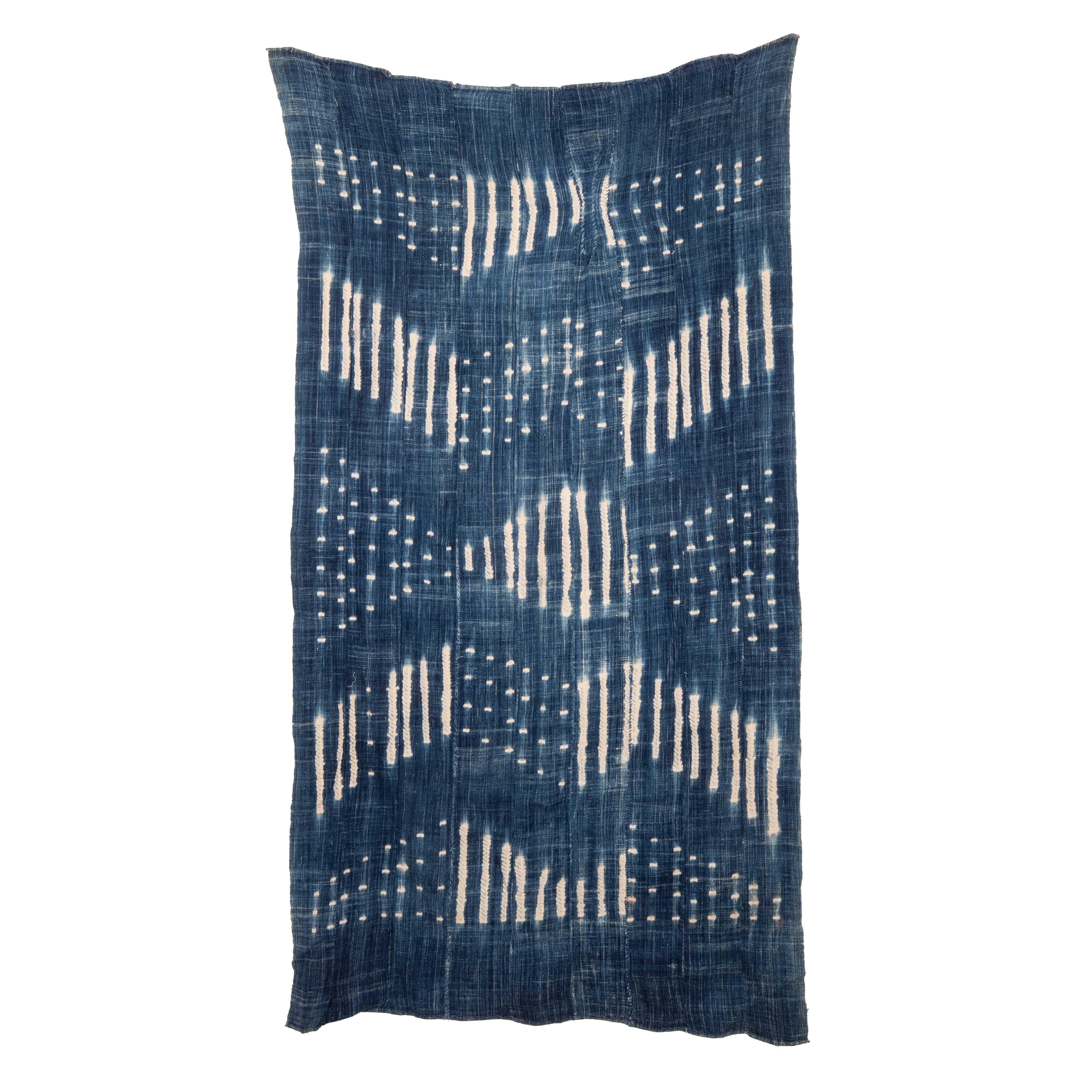 Indigo cloth perfect as a wall hanging or trow.
