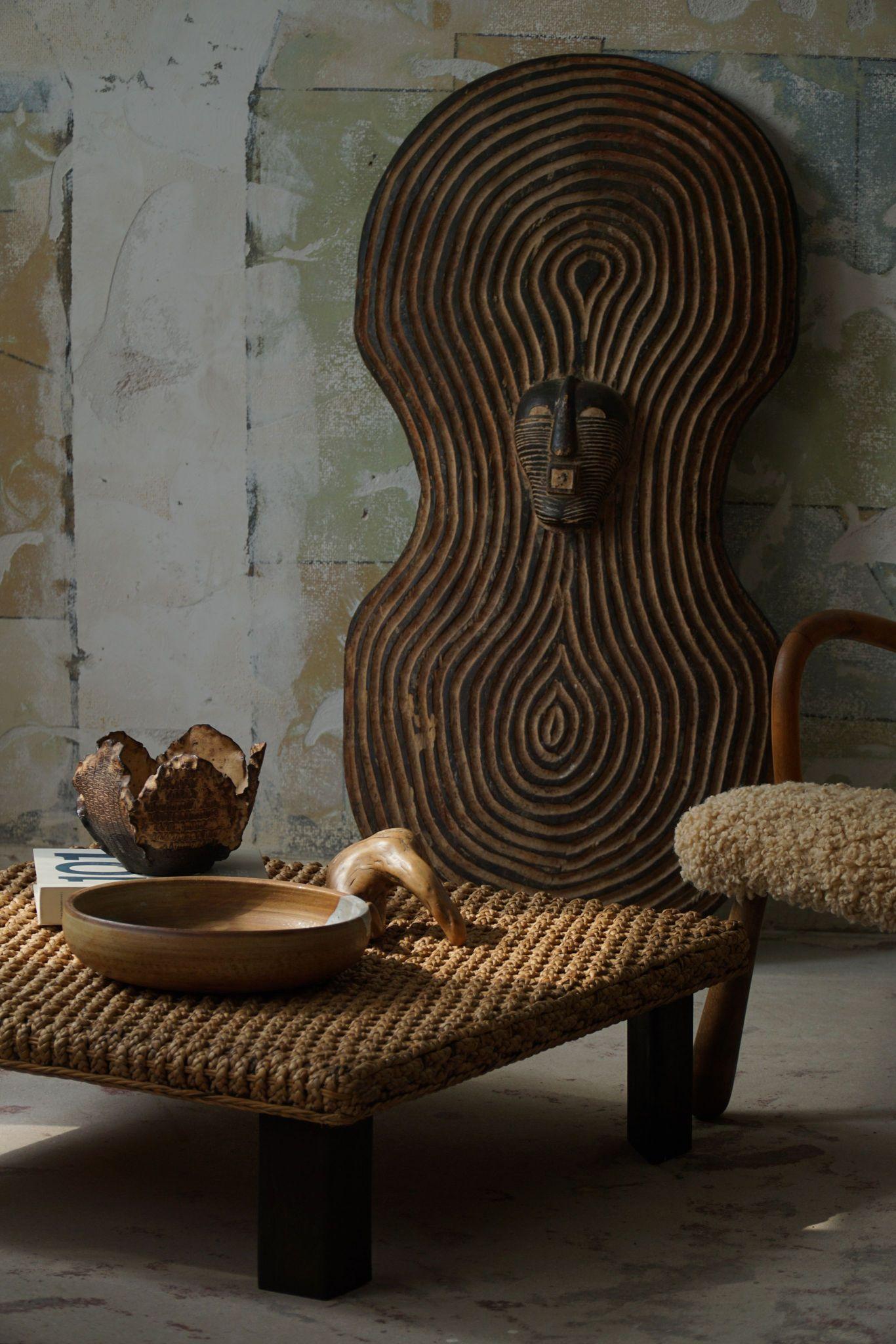 Afrikanisches Vintage-Schild, Stammes-Wandkunst, SONGYE SHIELD, Kongo, Mitte 20. im Angebot 7