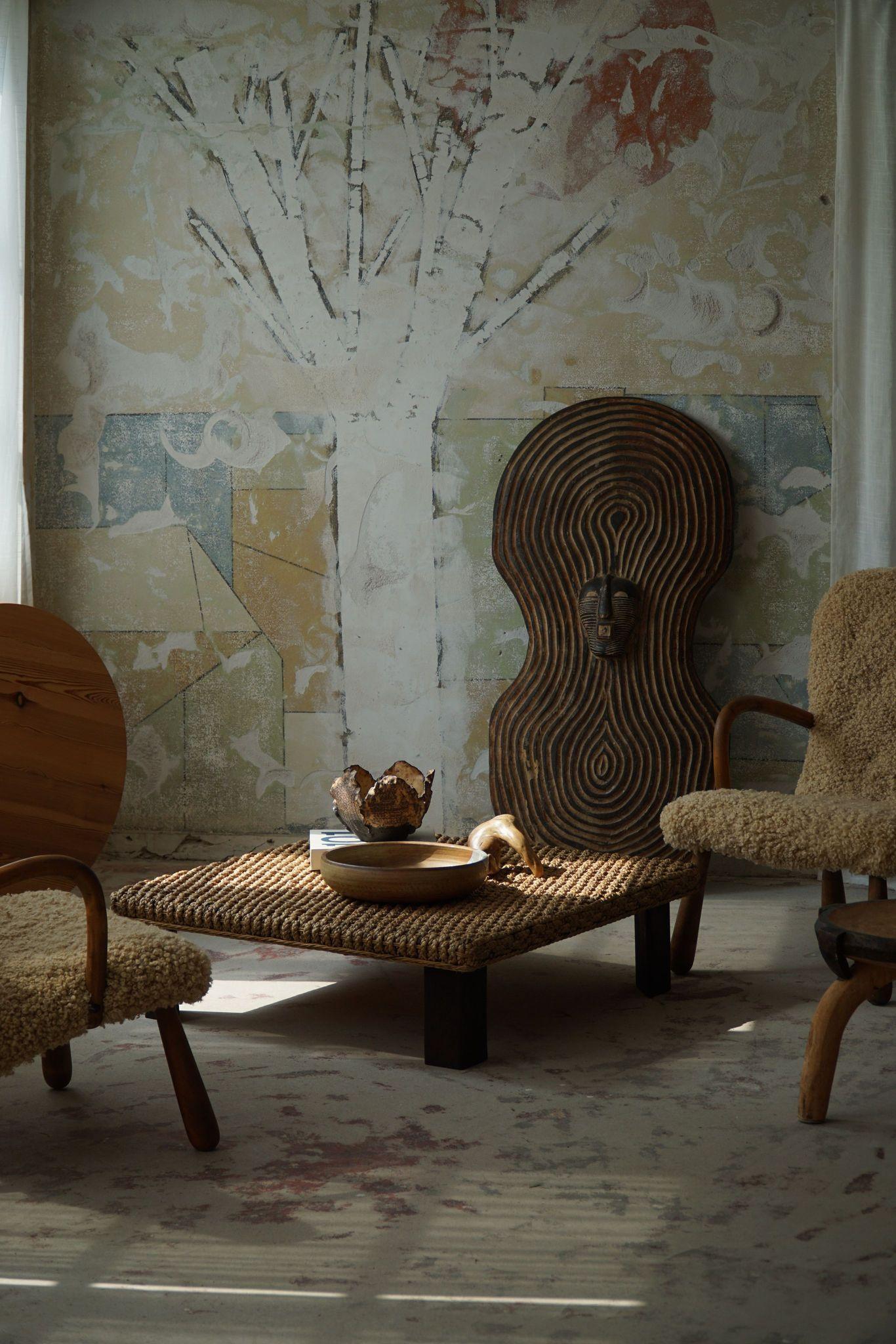 Afrikanisches Vintage-Schild, Stammes-Wandkunst, SONGYE SHIELD, Kongo, Mitte 20. im Angebot 8