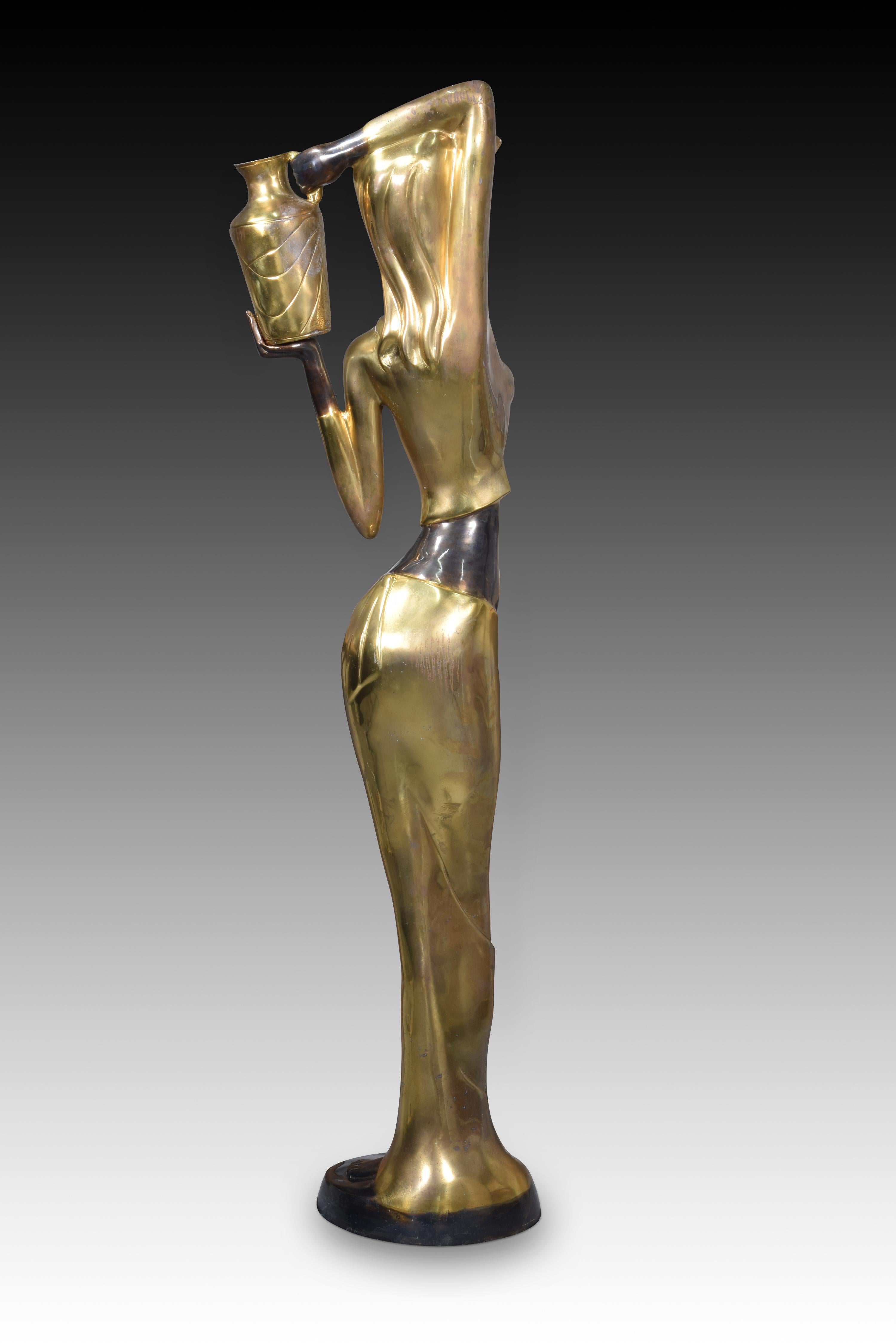 Other African water bearer. Bronze. 20th century