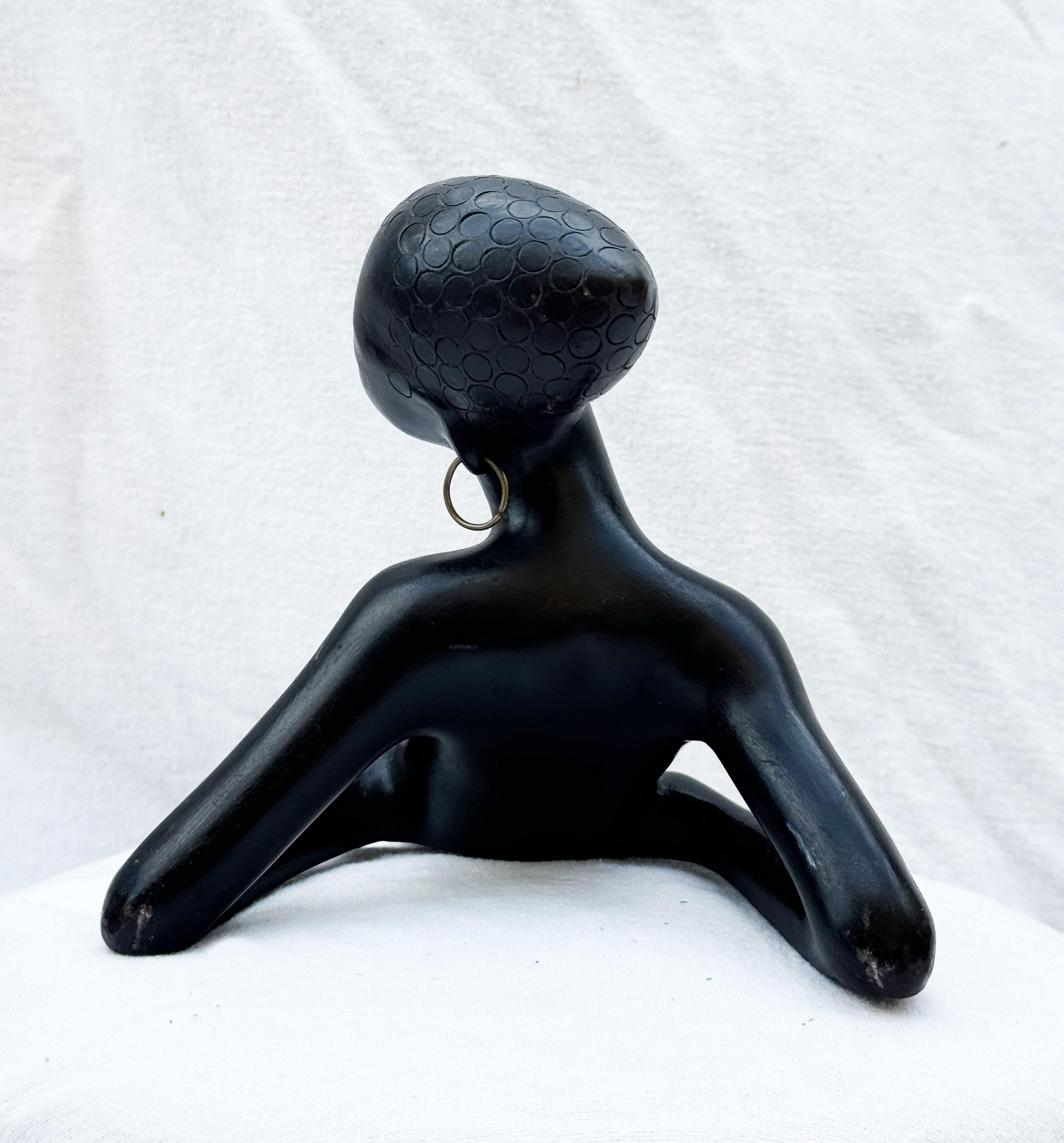 Scultura di donna africana di Leopold Anzengruber In condizioni buone in vendita a Vienna, AT
