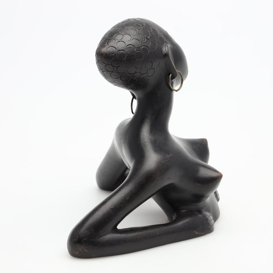 Scultura di donna africana di Leopold Anzengruber in vendita 1