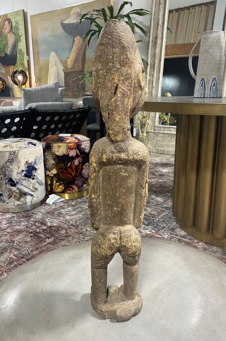 African Wood Carved Dogon Fertility Figure Sculpture Statue with Custom