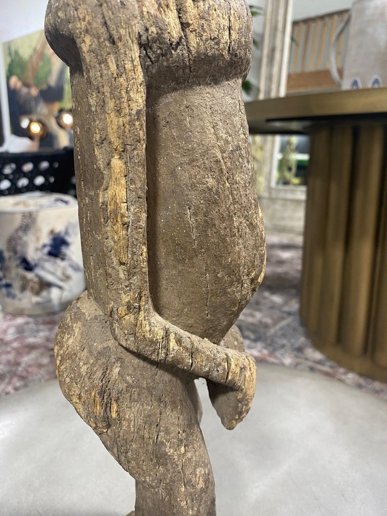 African Wood Carved Dogon Fertility Figure Sculpture Statue with Custom