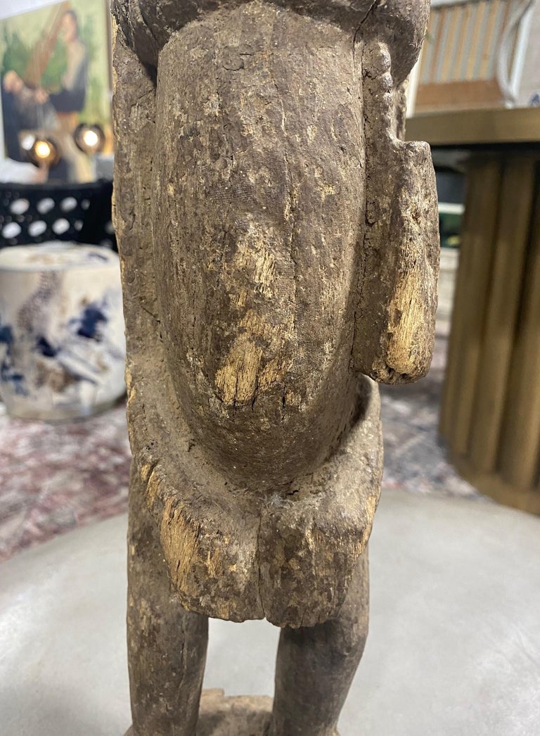 African Wood Carved Dogon Fertility Figure Sculpture Statue with Custom