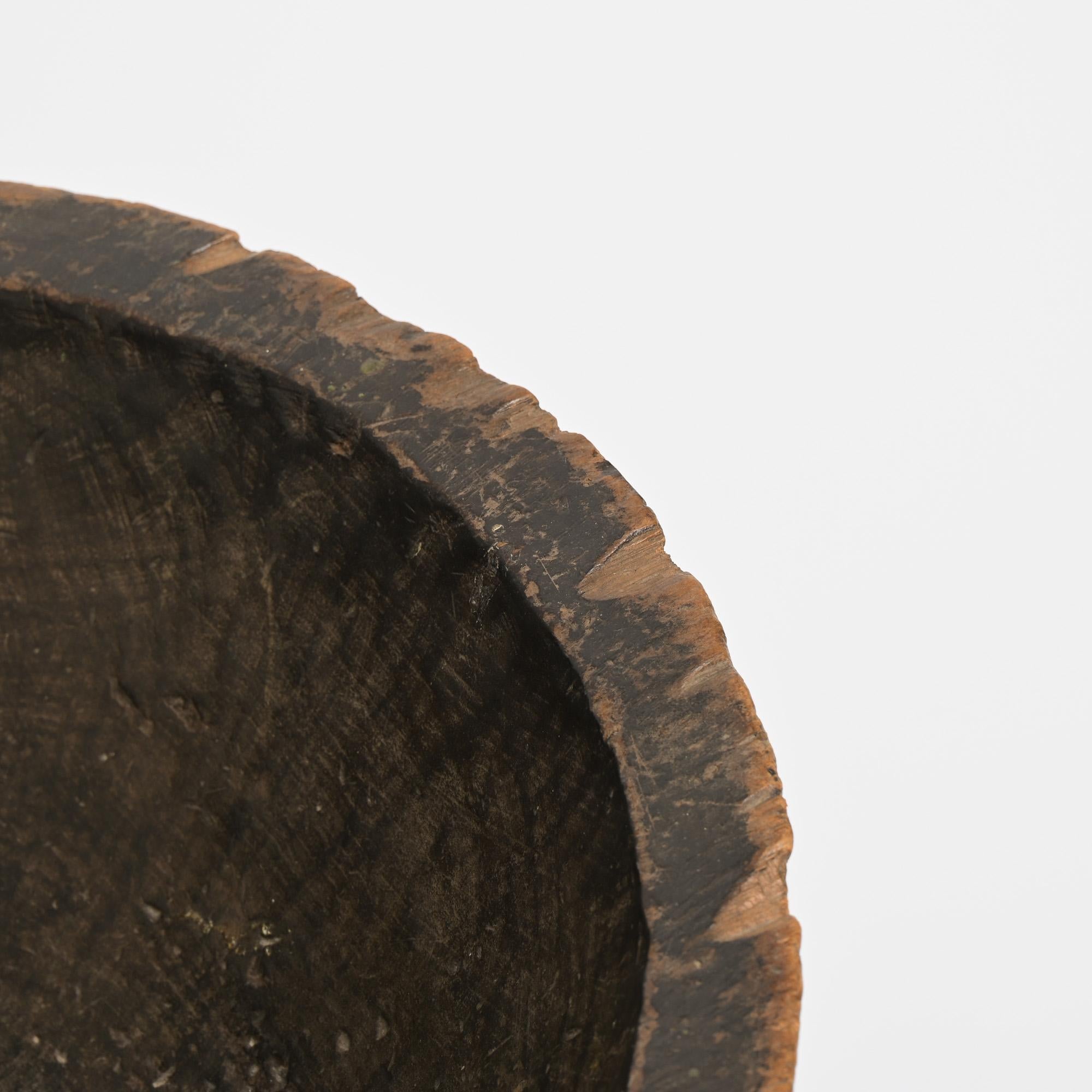 Bol à aliments africain en bois en vente 9