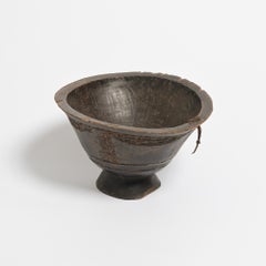 African wooden food bowl