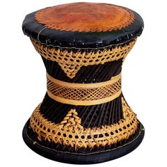 African Woven Stool