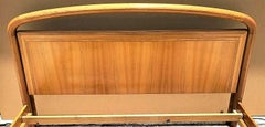 Vintage African Yellow Wood King Bed Frame