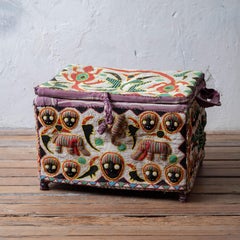 African Yoruba Beaded Tribal Trunk, 20th Century