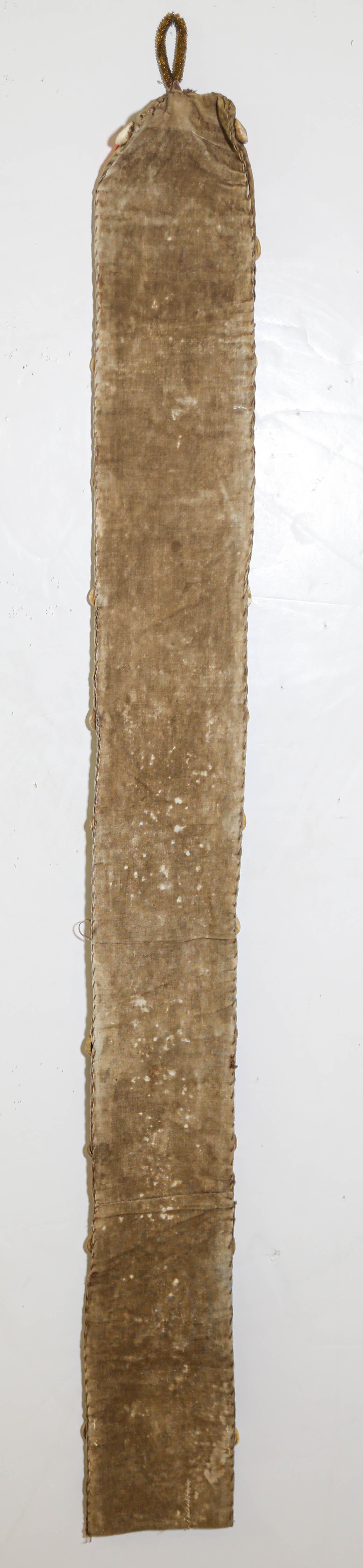 Faja de panel de cuentas rojas de adivino yoruba africano 1950 en venta 5