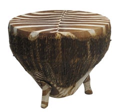 African Zebra Hide Drum
