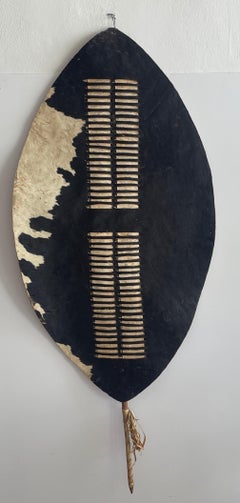 African Zulu Cowhide Shield