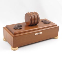 Africanist Large Macassar Wood Carved Box, France circa 1930