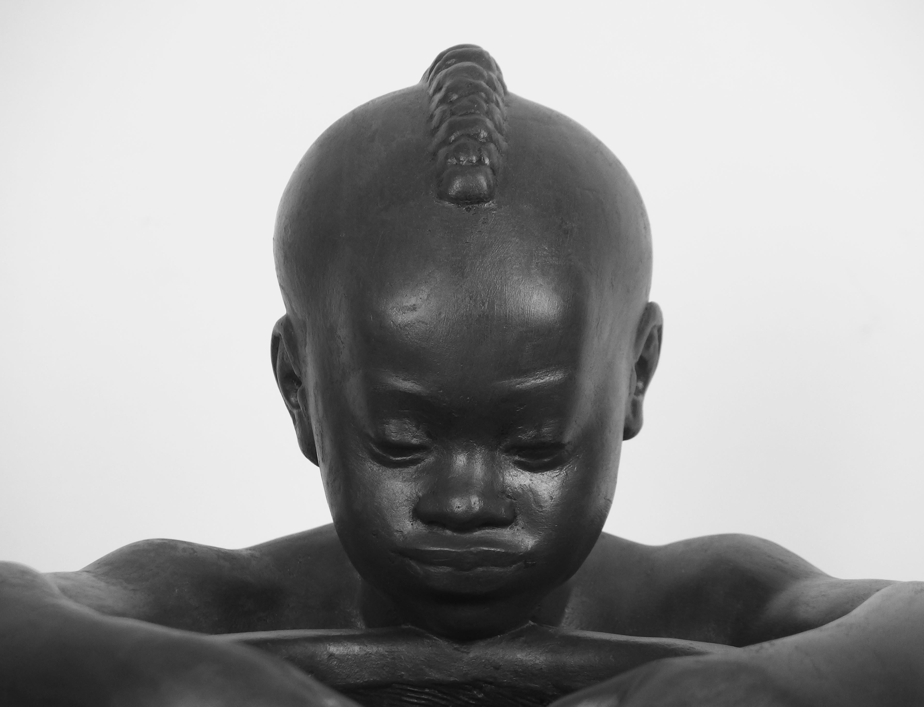 Mid-20th Century Africanist sculpture by Riccardo Scarpa For Sale