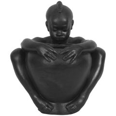 Vintage Africanist sculpture by Riccardo Scarpa