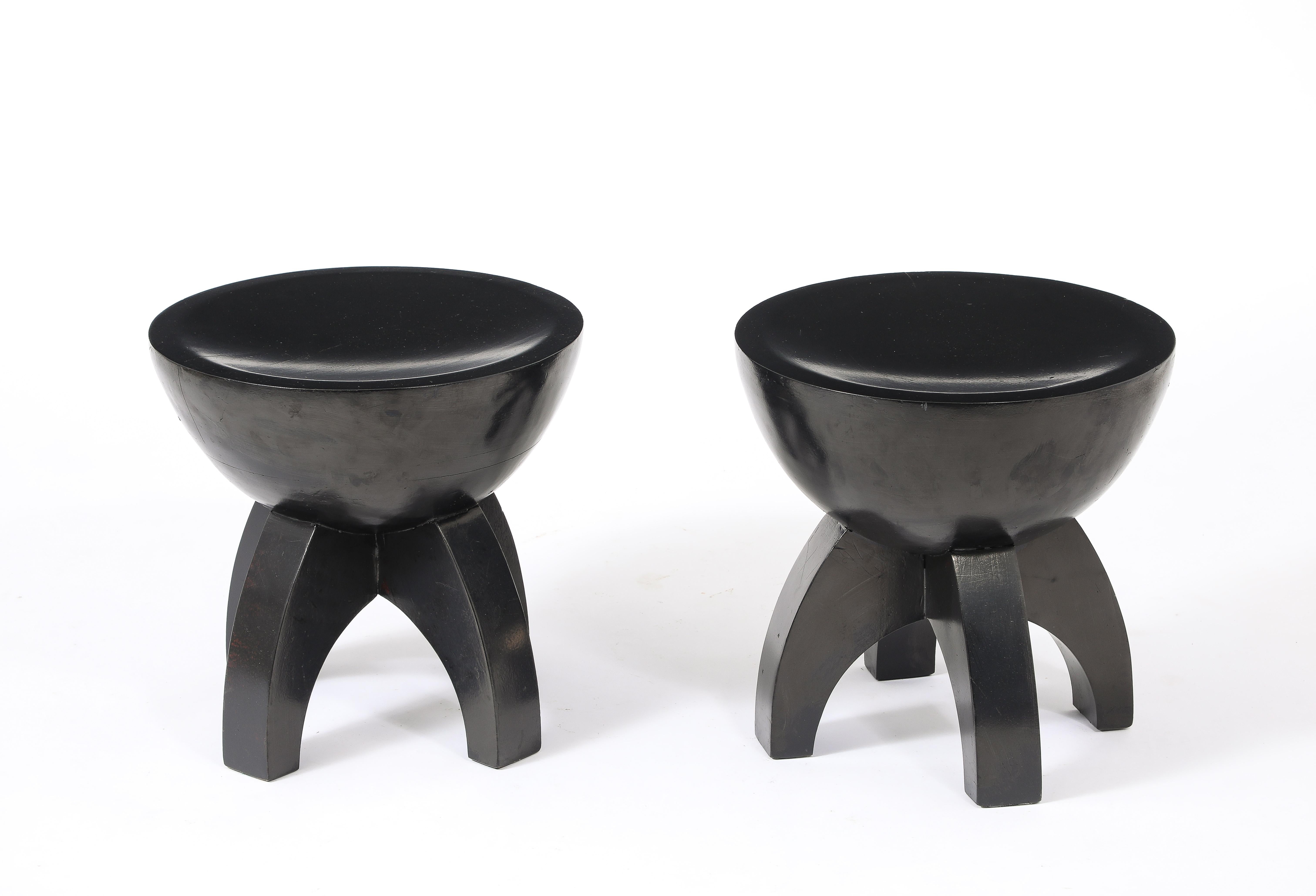 Mid-Century moderno Sgabelli africanisti, Francia anni '40 in vendita