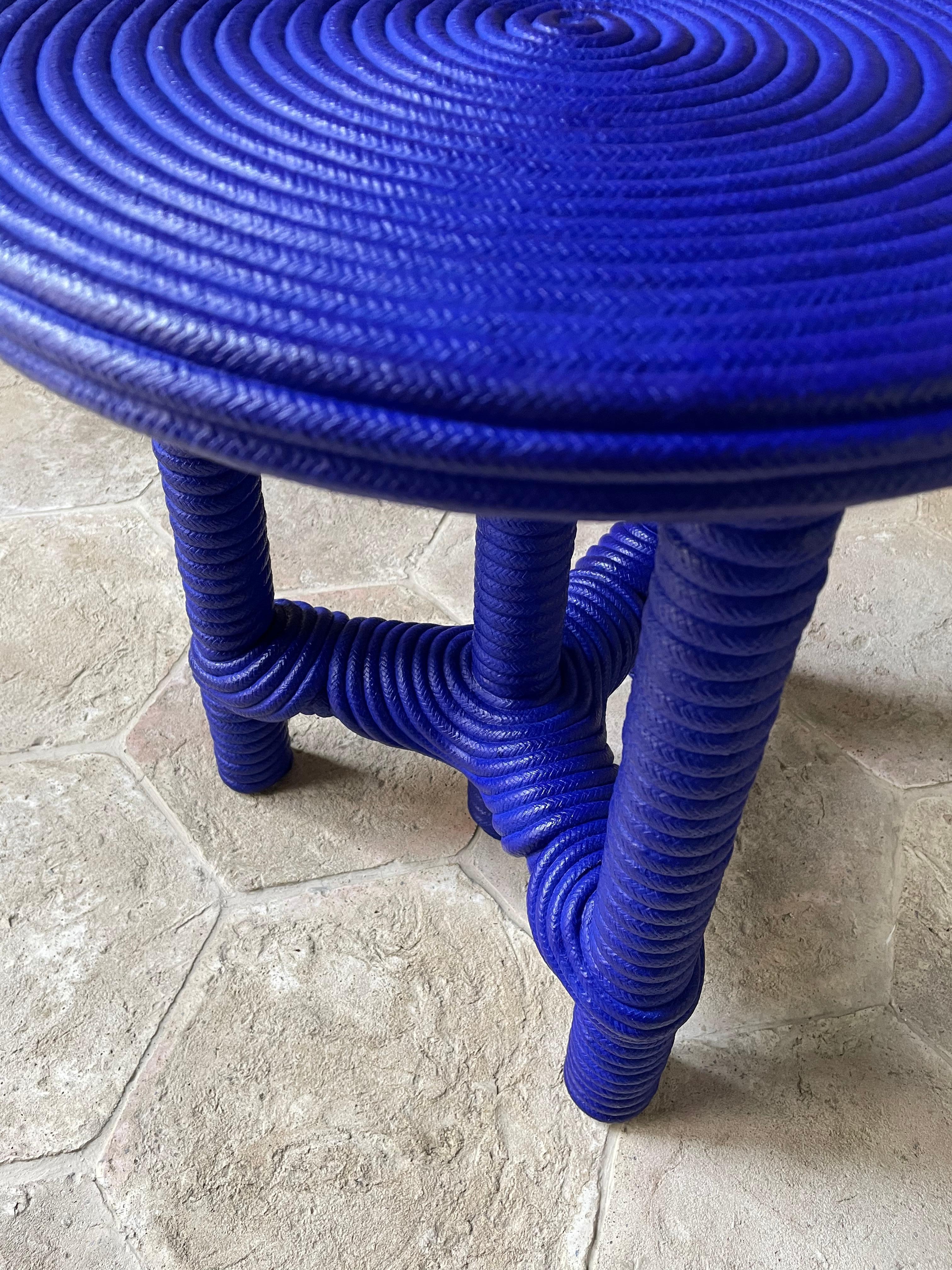 XXIe siècle et contemporain Tabouret bleu « AFRIDO », Christian Astuguevieille
