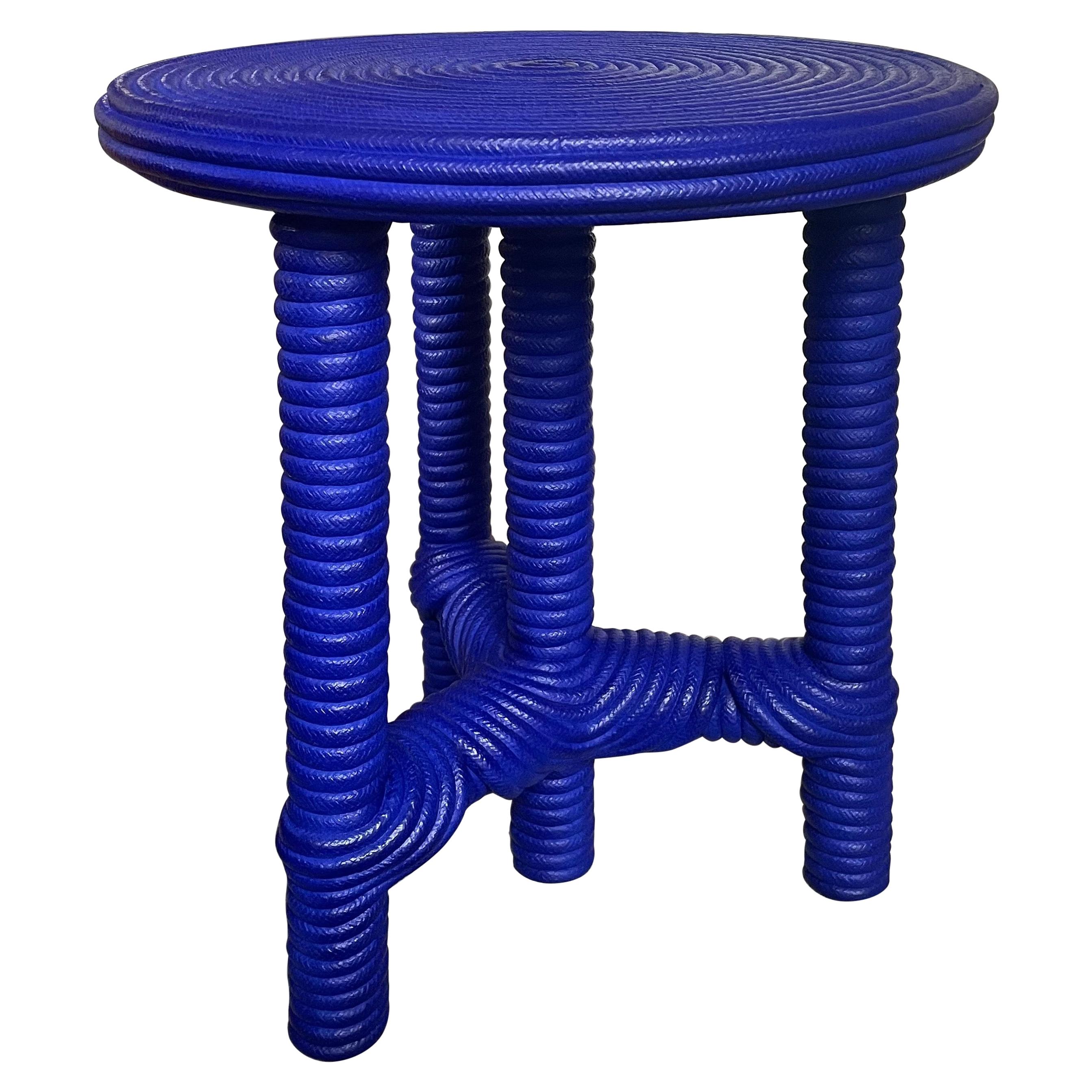 "AFRIDO" blue Stool, Christian Astuguevieille