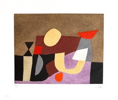 Afro (1912-1976) - Le voyage - Acquaforte e acquatinta a colori su carta - 1975