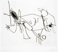 Incisione - Etching di Afro Basaldella - 1964
