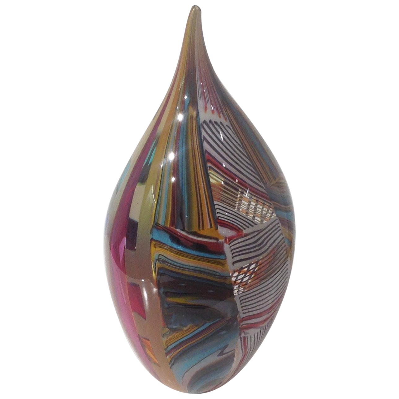 Afro Celotto Large Abstract Murano Vase