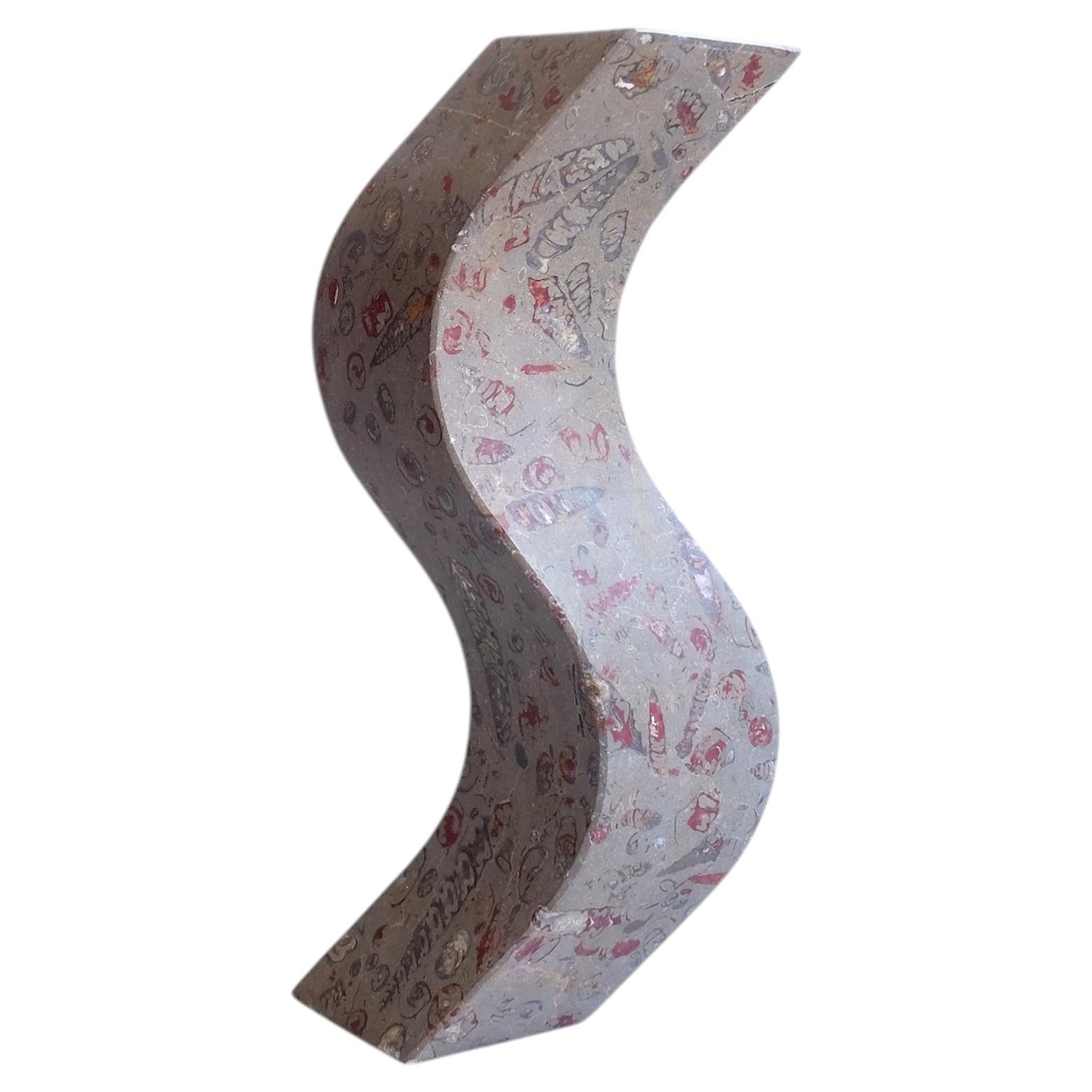 Afrodita Sculpture Object in Jurassic Fossil Stone by NERINEA