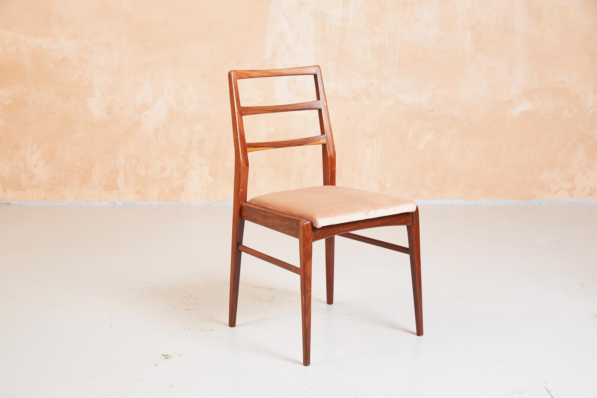 Afromosia Ladderback Dining Chairs, Richard Hornby for Fyne Ladye, Teak 1960s 5