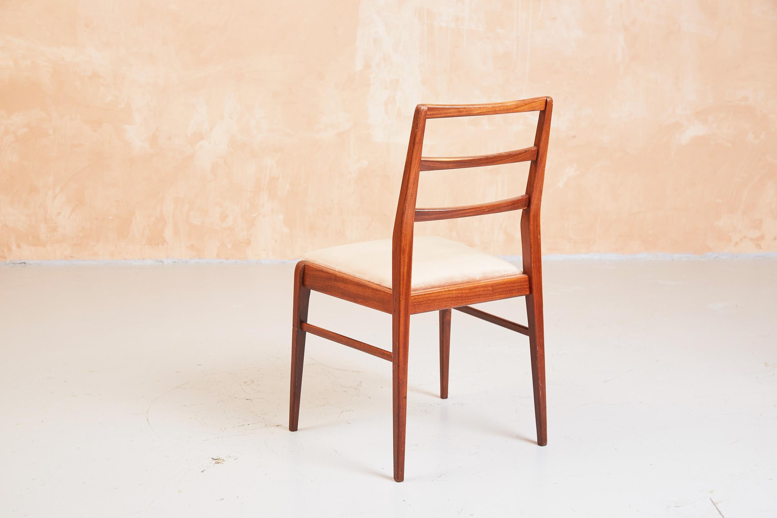 Afromosia Ladderback Dining Chairs, Richard Hornby for Fyne Ladye, Teak 1960s 6