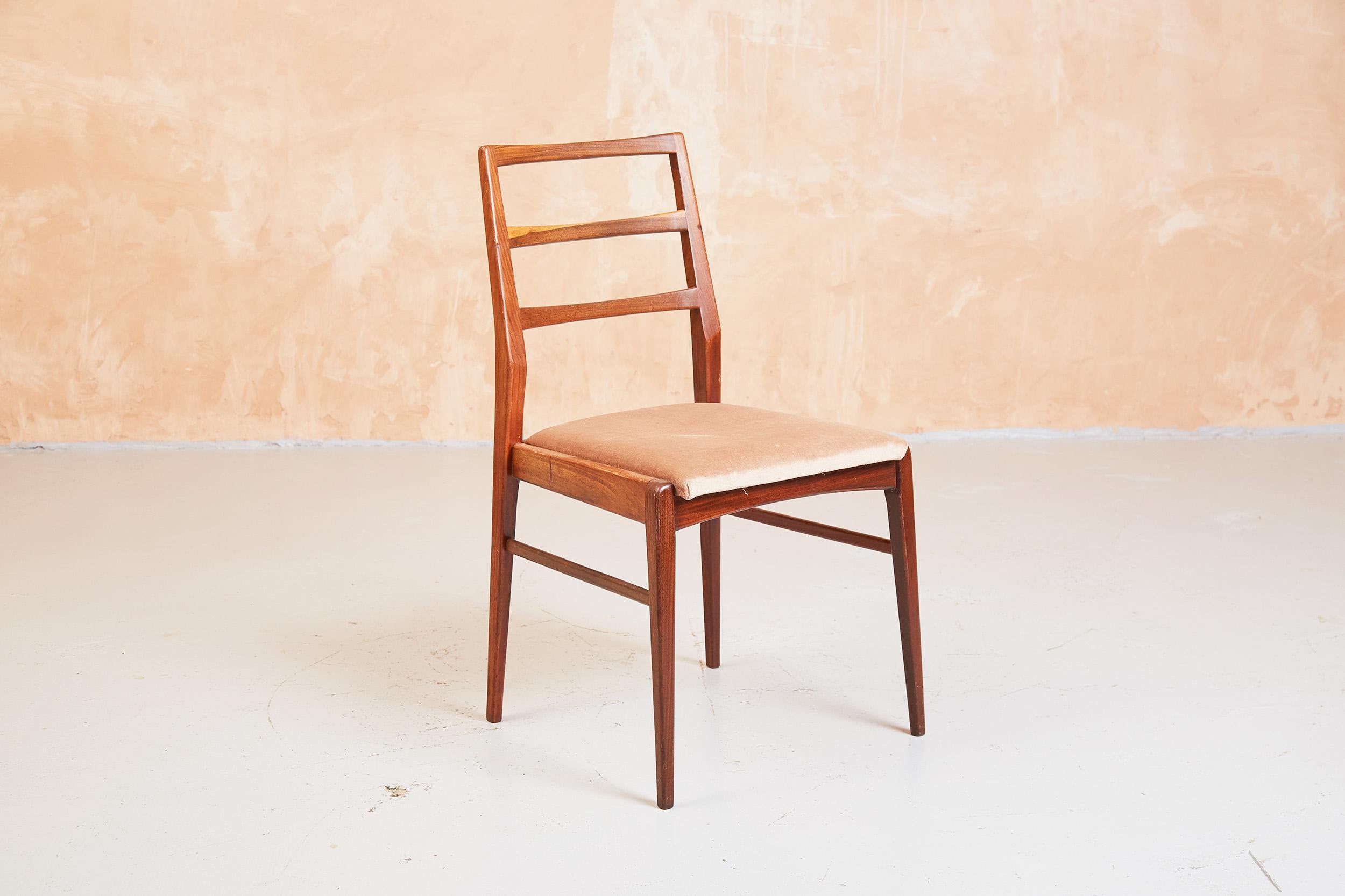 Afromosia Ladderback Dining Chairs, Richard Hornby for Fyne Ladye, Teak 1960s 7