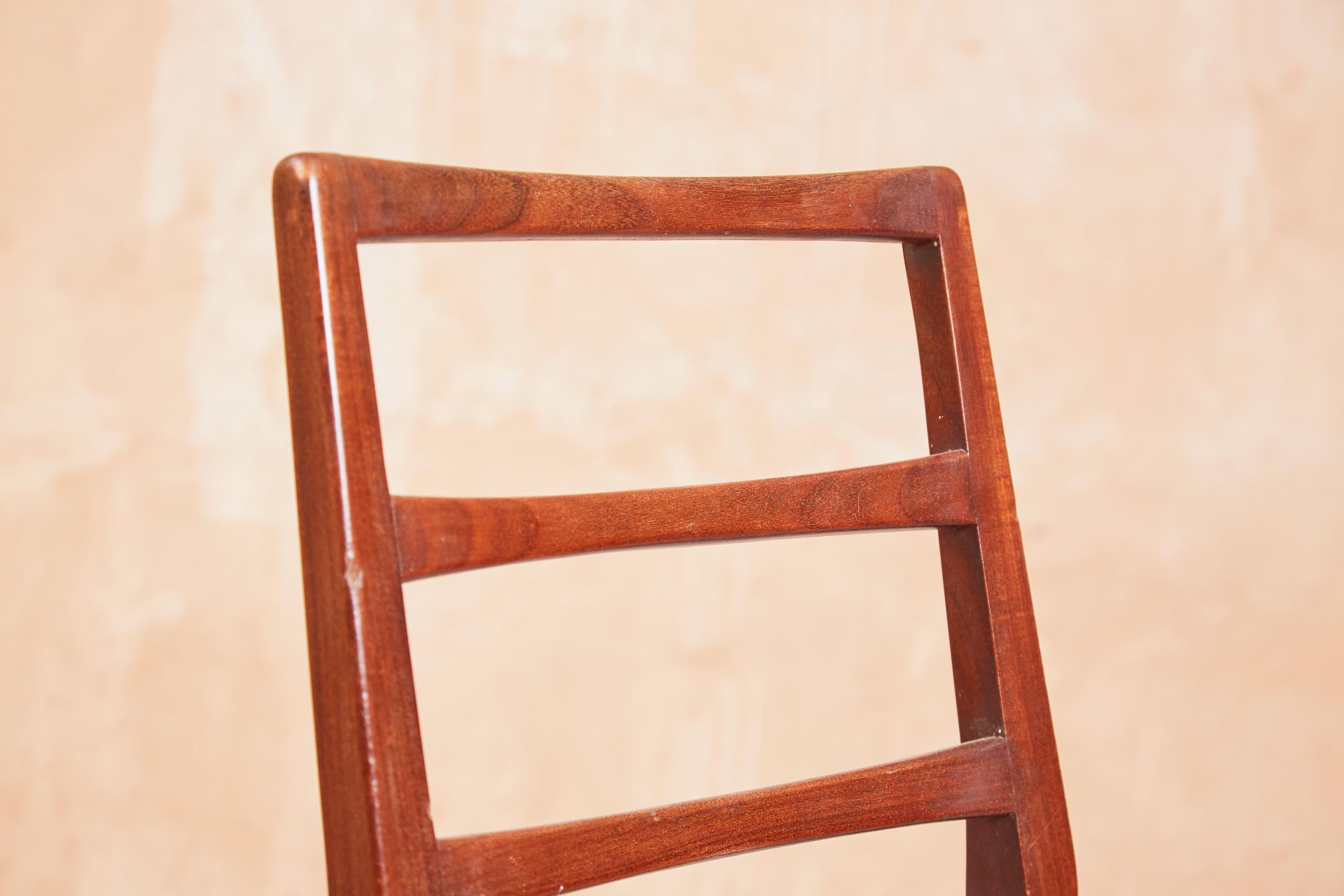 Mid-20th Century Afromosia Ladderback Dining Chairs, Richard Hornby for Fyne Ladye, Teak 1960s