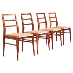 Vintage Afromosia Ladderback Dining Chairs, Richard Hornby for Fyne Ladye, Teak 1960s