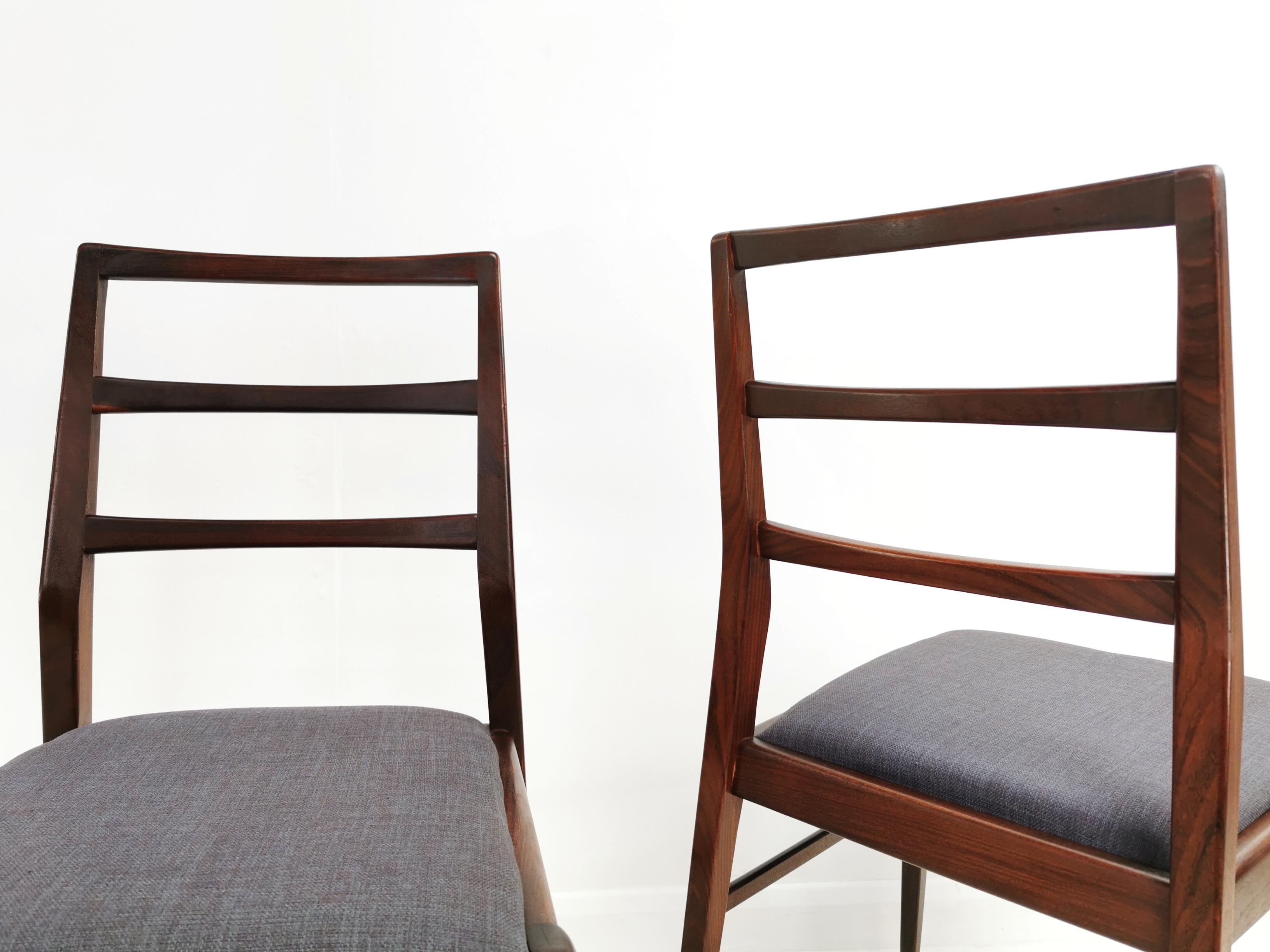 Mid-Century Modern Afromosia Teak Dining Chairs by Richard Hornby for Fyne Ladye Midcentury, 1960s
