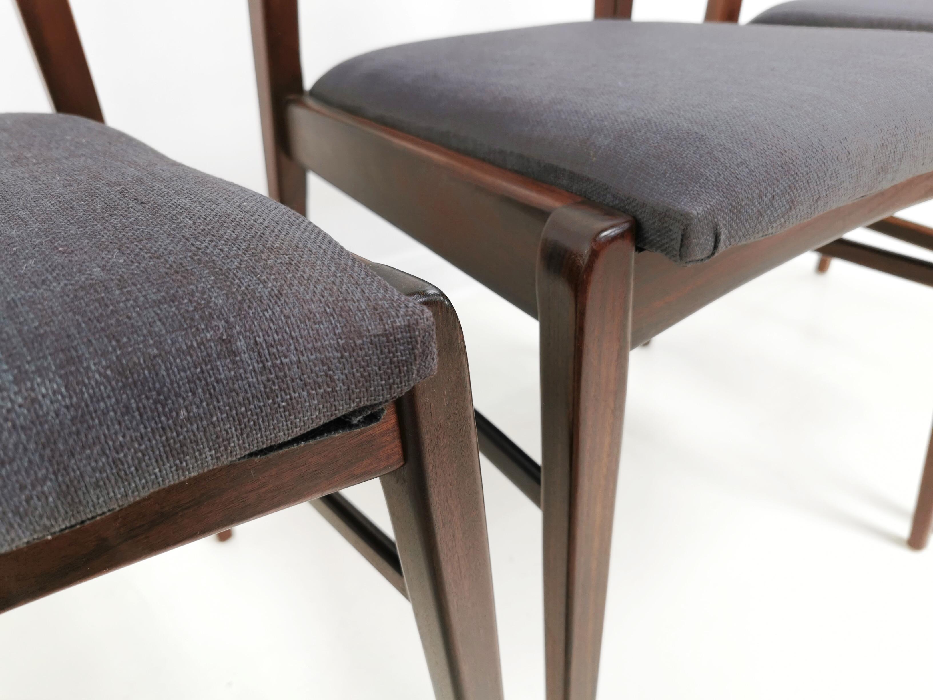 Afromosia Teak Dining Chairs by Richard Hornby for Fyne Ladye Midcentury, 1960s 1